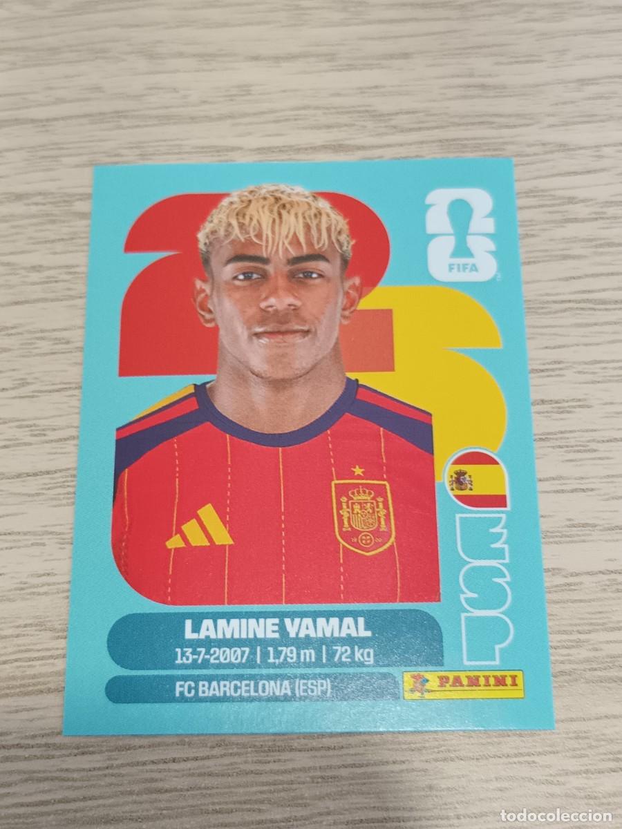 Cromos de f&uacute;tbol: LAMINE YAMAL ESPA&Ntilde;A FIFA WORLD CUP MUNDIAL 2026 PANINI ESP 15
