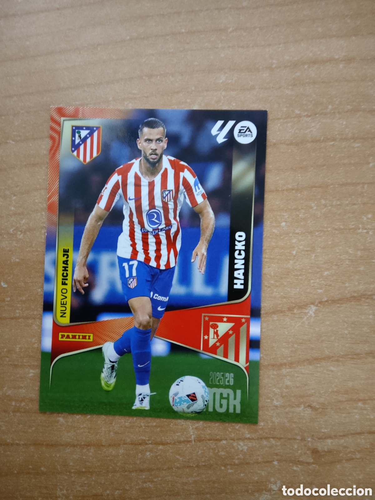 Cromos de f&uacute;tbol: 461 HANCKO NUEVO FICHAJE ATLETICO MADRID MEGACRACKS 2025 2026