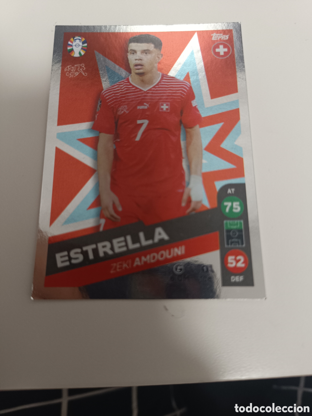 Cromos de f&uacute;tbol: Match attax topps Eurocopa 2024 lidl amdouni 106