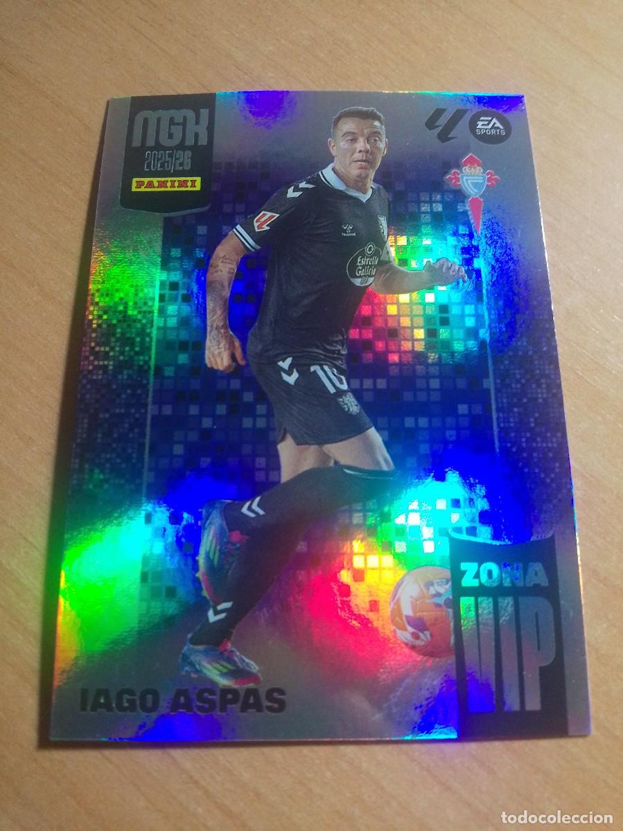 Cromos de f&uacute;tbol: 395 IAGO ASPAS ZONA VIP DEL CELTA 25 26 MGK 2025 2026 MEGACRACKS NUEVO