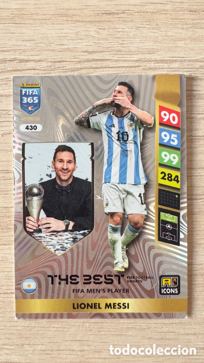 Cromos de f&uacute;tbol: Lote L023: Cromo de futbol Adrenalyn XL (FIFA 365) The Best 2025