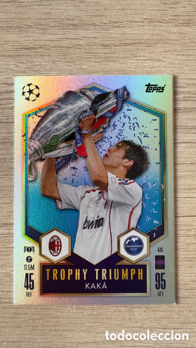 Figurine di Calcio: Lote L024: Cromo de futbol Match Attax (TOPPS) Trophy Triumph 22/23