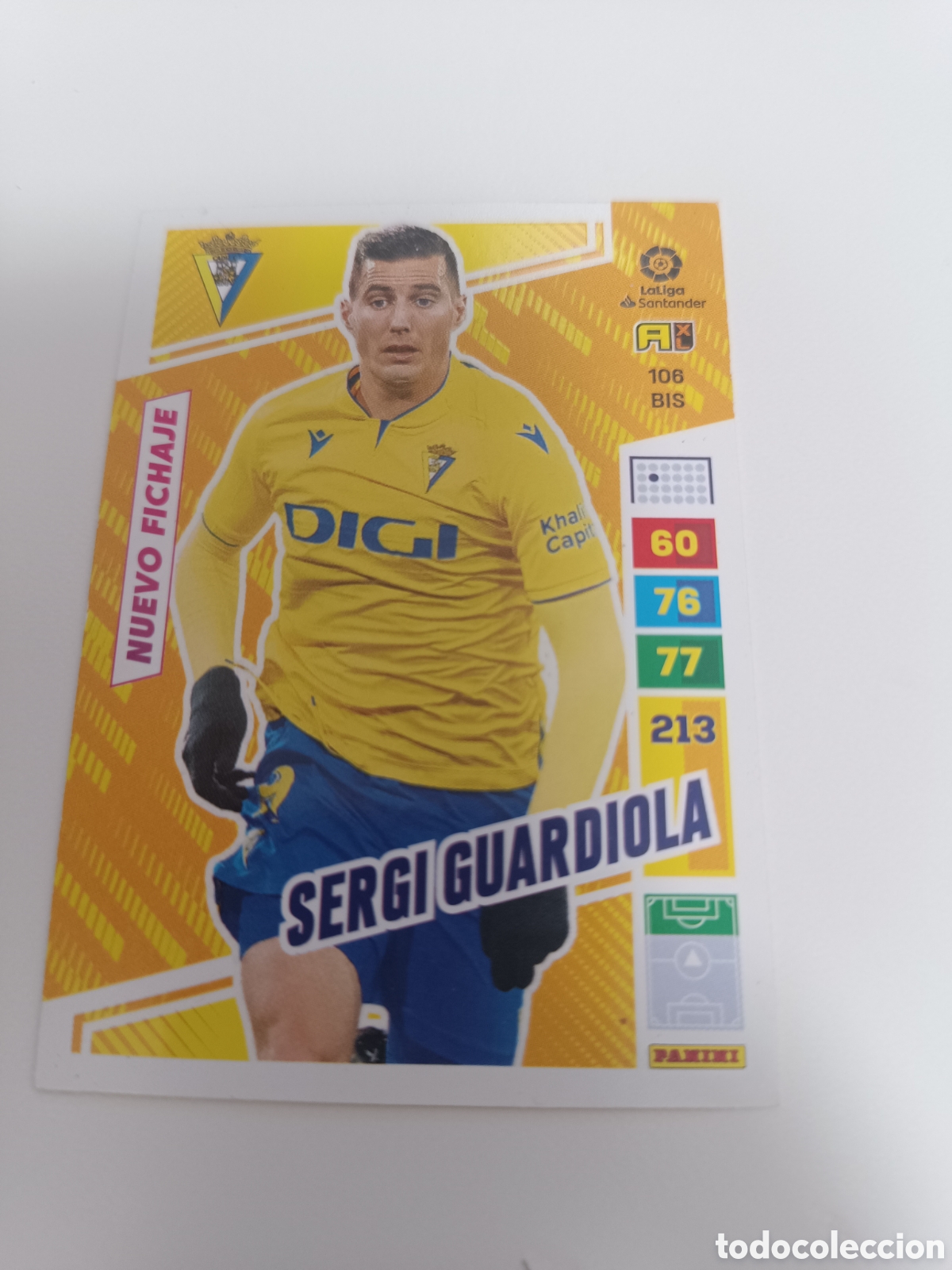 Cromos de f&uacute;tbol: Adrenalyn 22-23 C&aacute;diz sergi Guardiola nuevo fichaje 106 bis