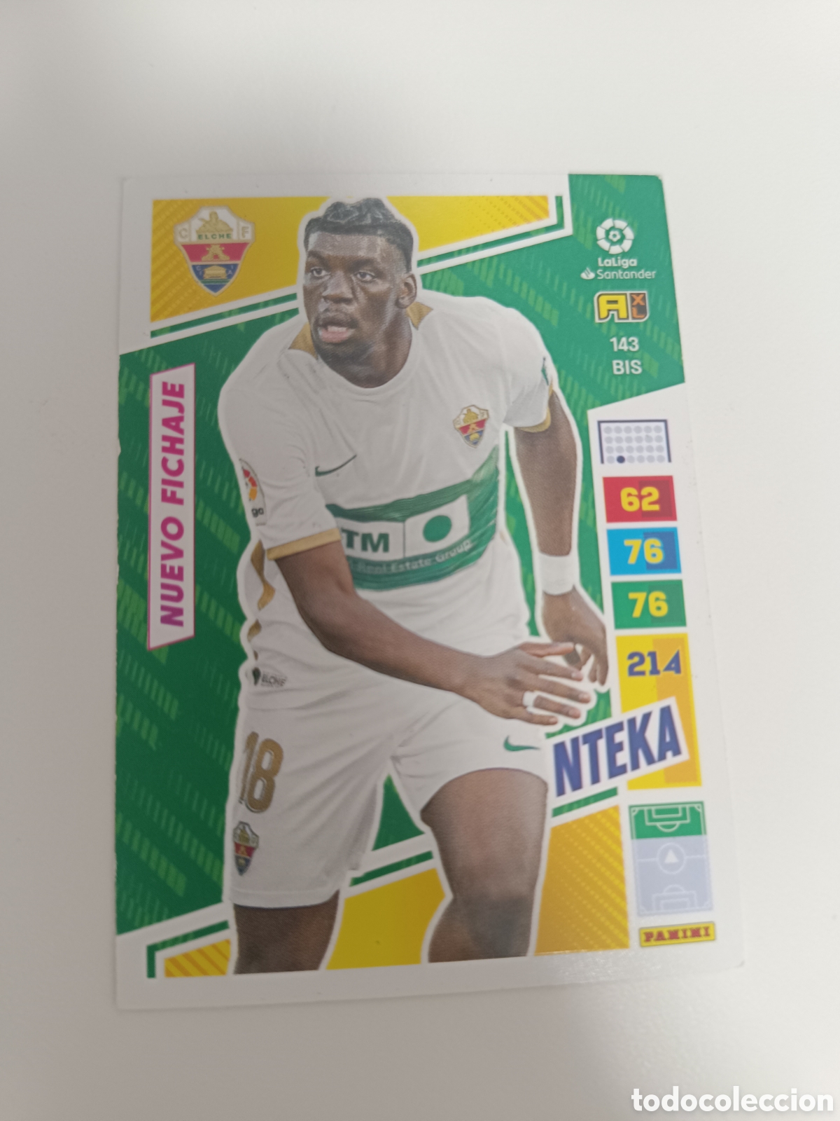 Cromos de f&uacute;tbol: Adrenalyn 22-23 elche 143 bis nteka nuevo fichaje
