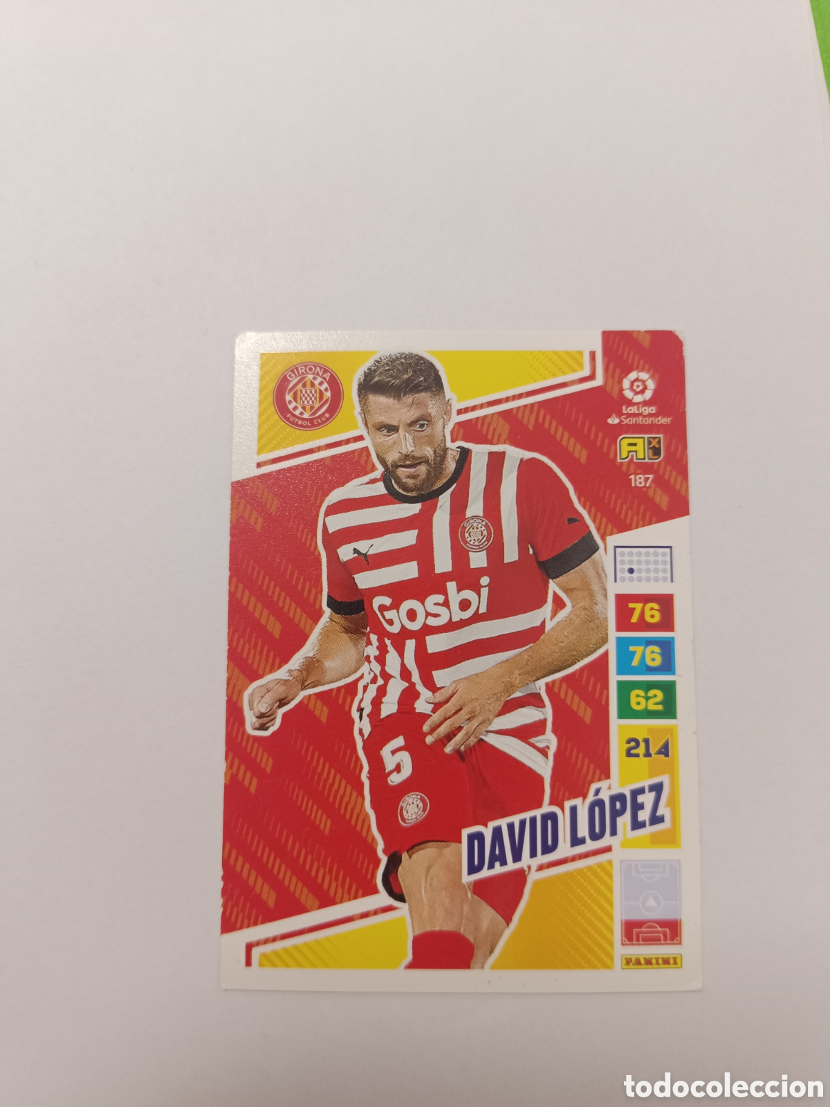 Cromos de f&uacute;tbol: Adrenalyn 22-23 Girona David L&oacute;pez 187