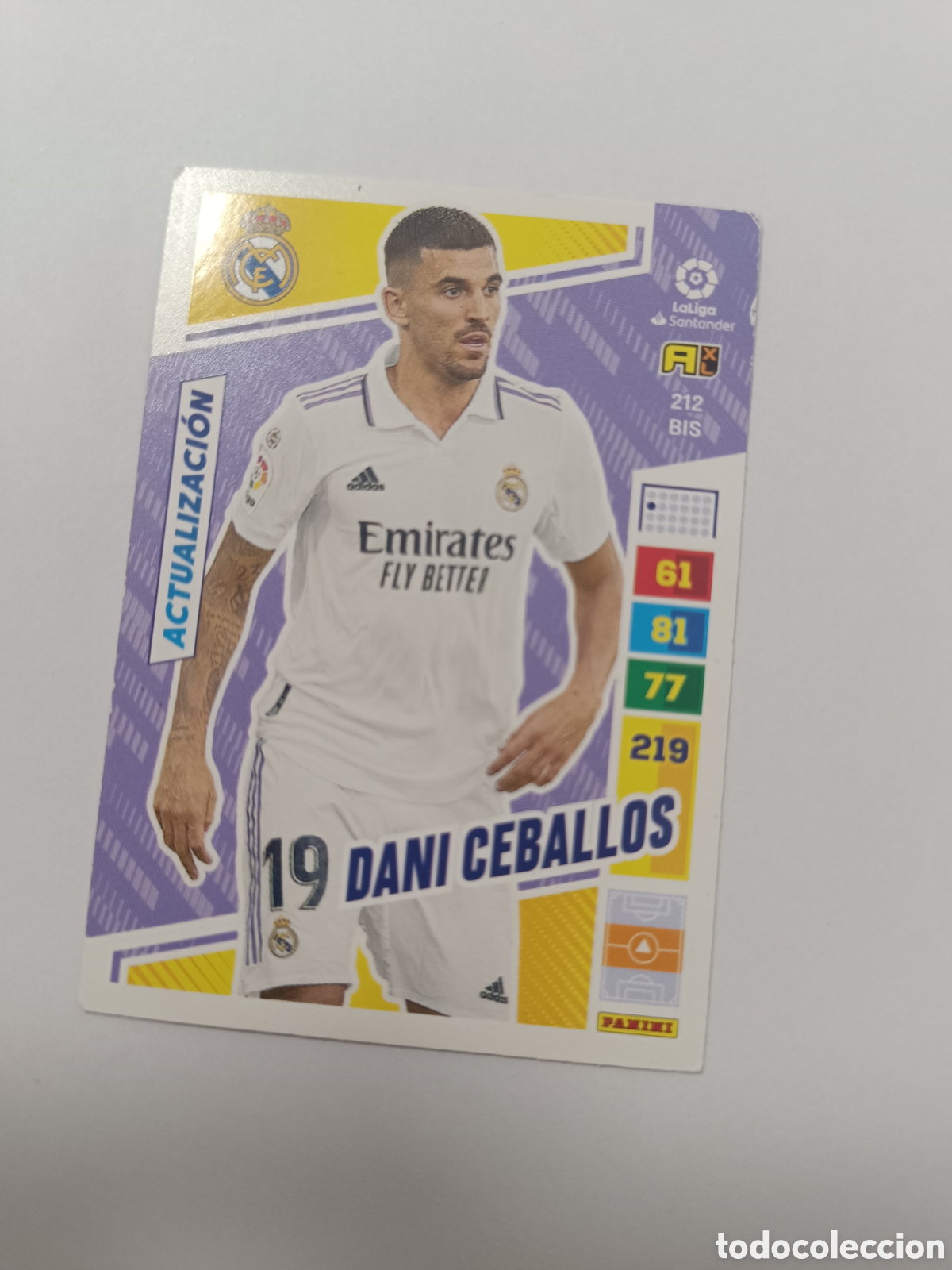 Cromos de f&uacute;tbol: Adrenalyn 22-23 real madrid 212 bis actualizaci&oacute;n ceballos