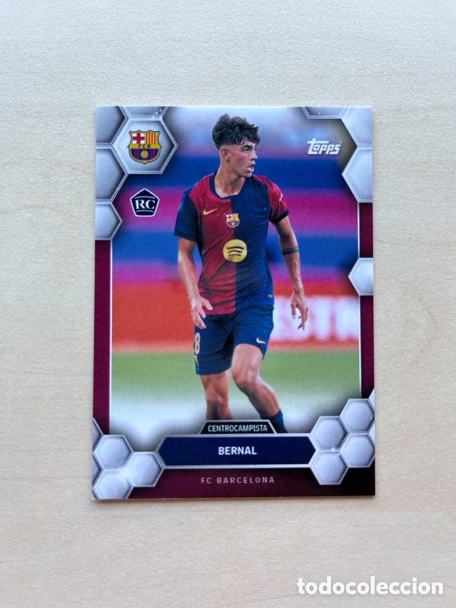 Cromos de f&uacute;tbol: Marc Bernal Rookie FC Barcelona Topps Set 2024-25
