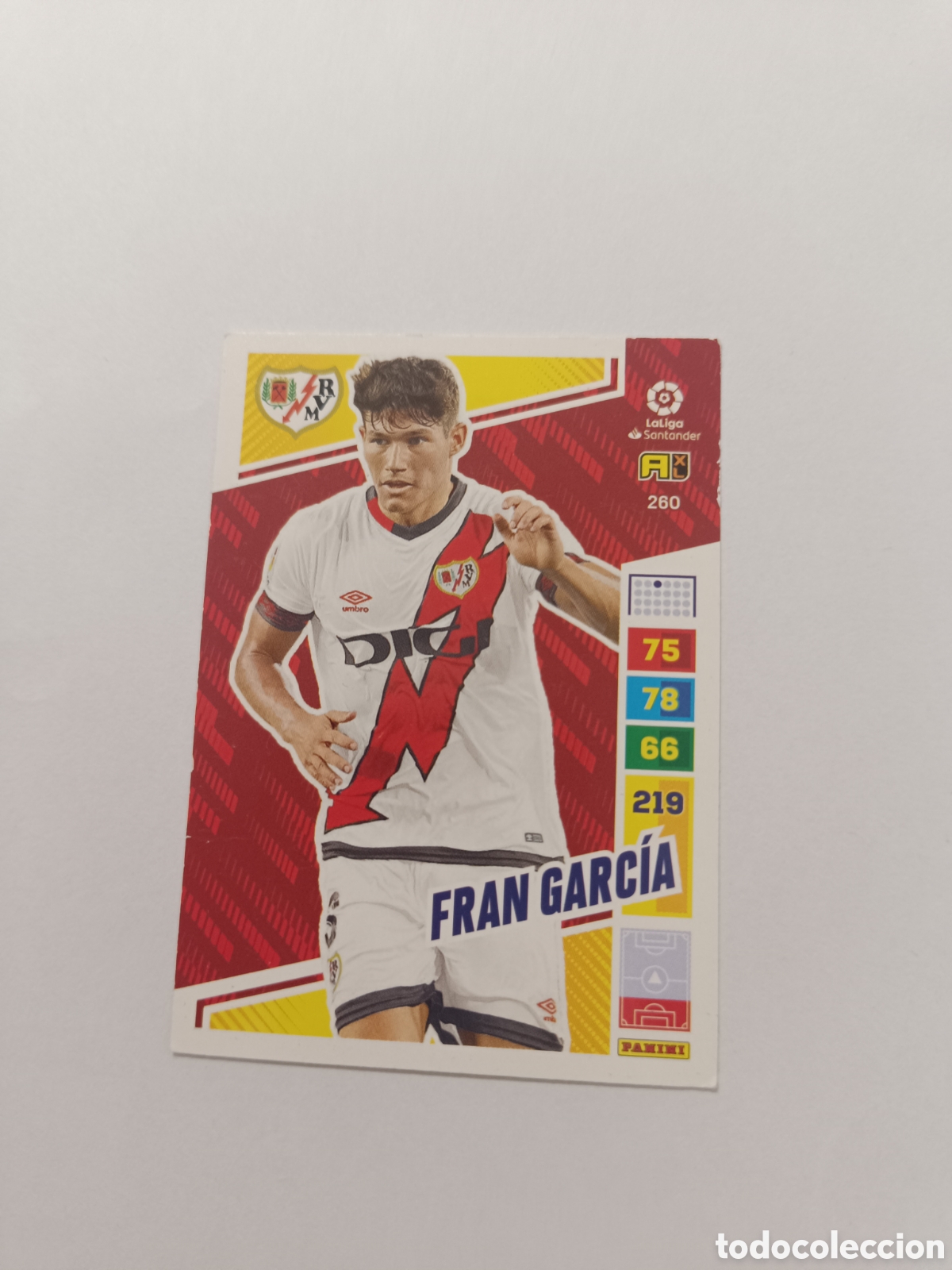 Cromos de f&uacute;tbol: Adrenalyn 22-23 rayo vallecano 260 fran garcia