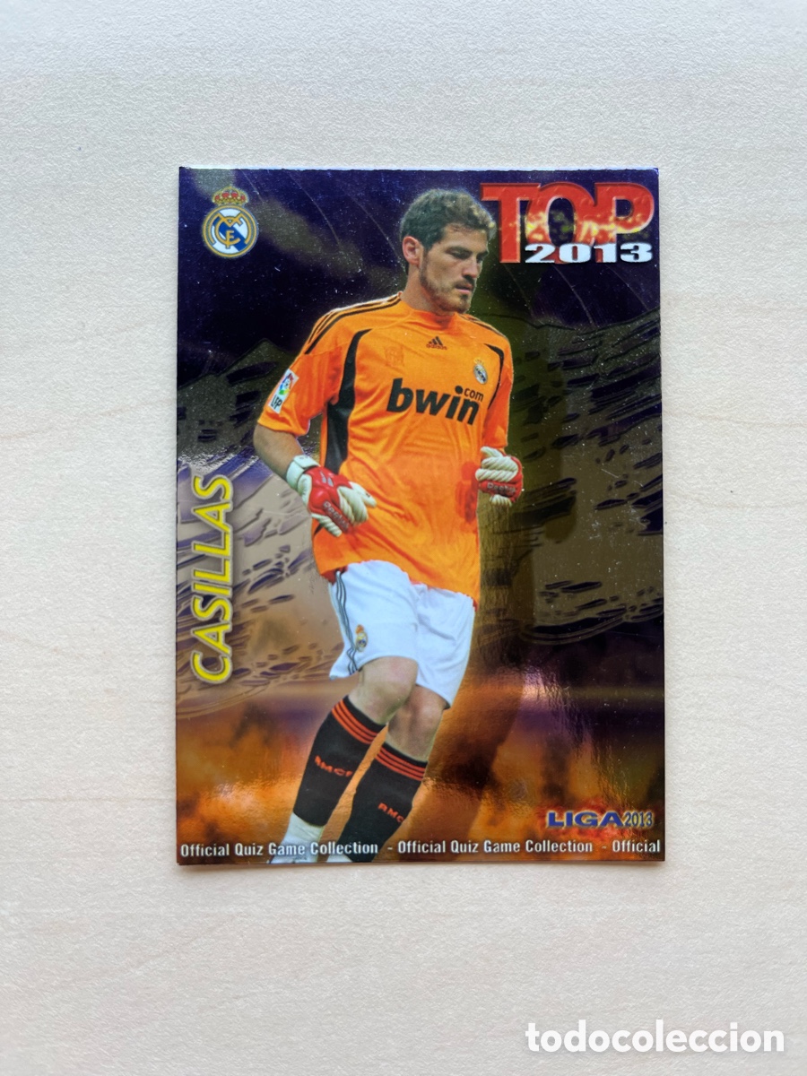 Fu&szlig;ball-Sticker: Casillas TOP 2013 Azul Mundicromo 2012-13