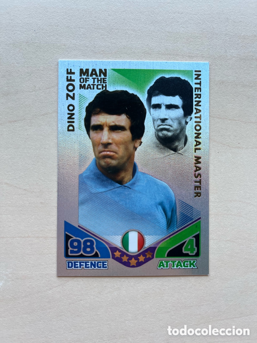 Fu&szlig;ball-Sticker: Dino Zoff International Master Match Attax 2010