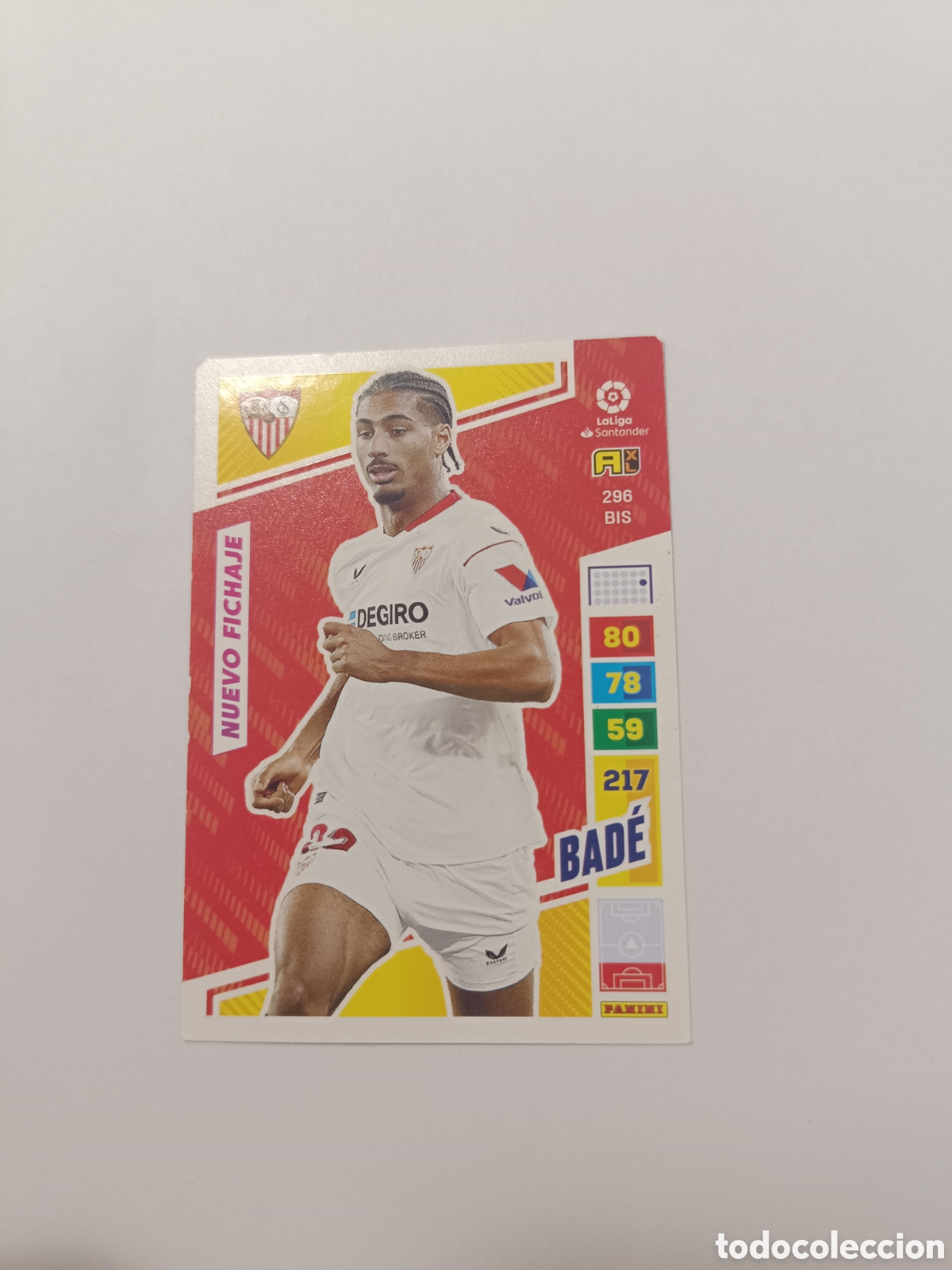 Cartes &agrave; collectionner de Football: Adrenalyn 22-23 sevilla 296 bis loic bade