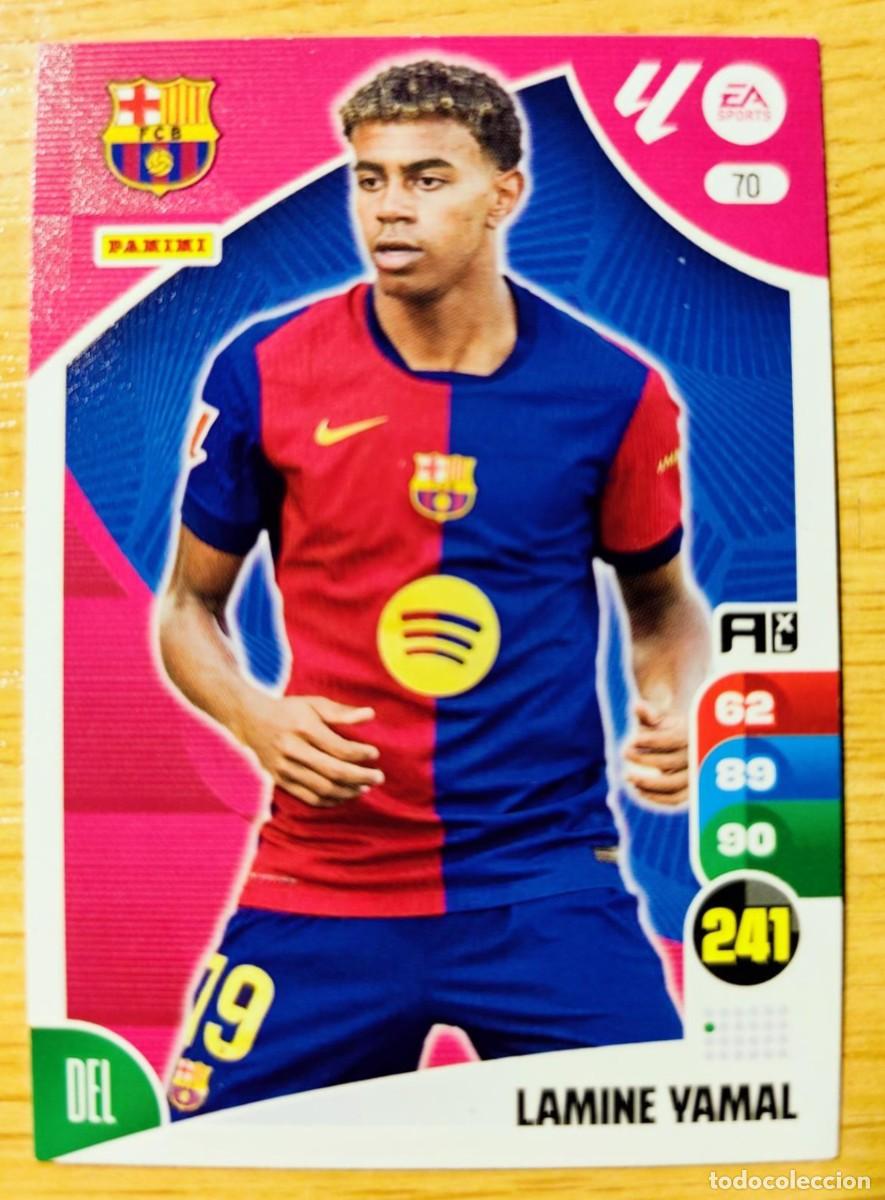 Cromos de f&uacute;tbol: CARD FOOTBALL LAMINE YAMAL 70 ADRENALYN 24 25 2024 2025 Panini FC BARCELONA
