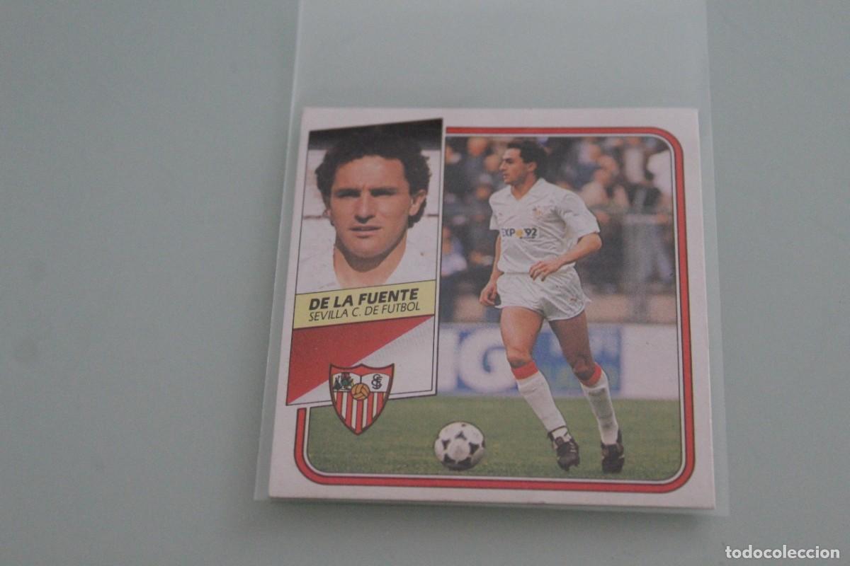 Cromos de f&uacute;tbol: ESTE 89 90 DE LA FUENTE RECUPERADO DE &Aacute;LBUM