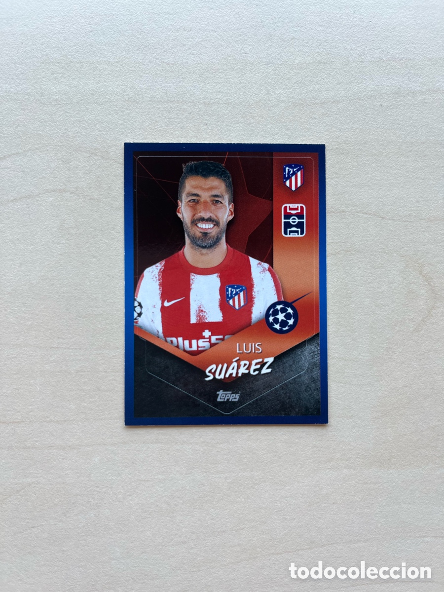Cromos de f&uacute;tbol: Luis Su&aacute;rez Sticker Champions League 2021-22 - Atl&eacute;tico de Madrid