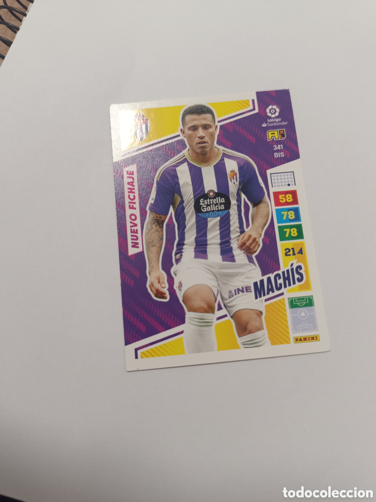 Cromos de f&uacute;tbol: Adrenalyn 22-23 valladolid machis 341 bis