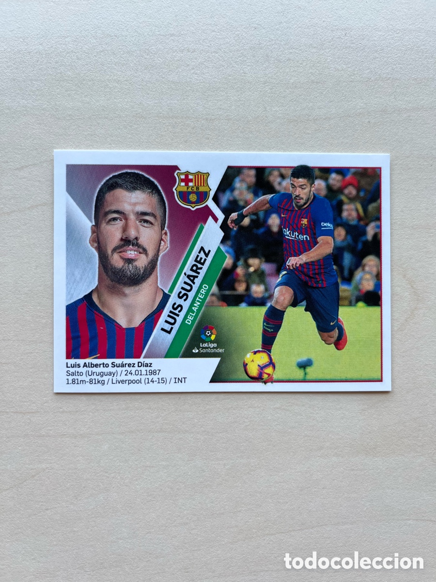 Cromos de f&uacute;tbol: Luis Su&aacute;rez Liga Este 2019-20 - FC Barcelona