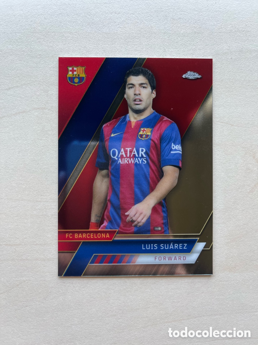 Fu&szlig;ball-Sticker: Luis Su&aacute;rez Topps Chrome FC Barcelona 2022-23
