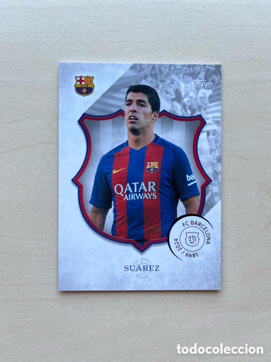 Football Stickers: Luis Su&aacute;rez Topps 125 FC Barcelona
