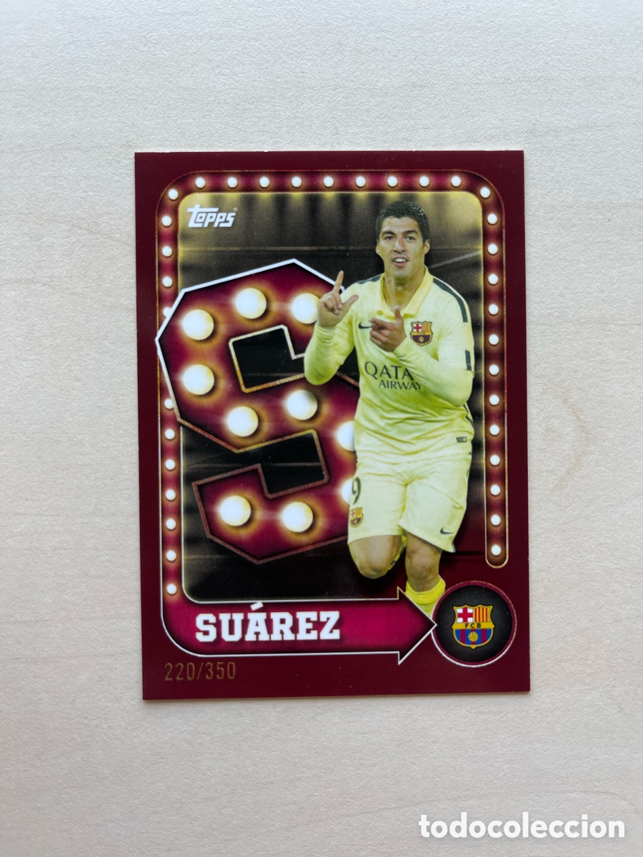 Football Stickers: Luis Su&aacute;rez /350 FC Barcelona Topps Tin 2025-26