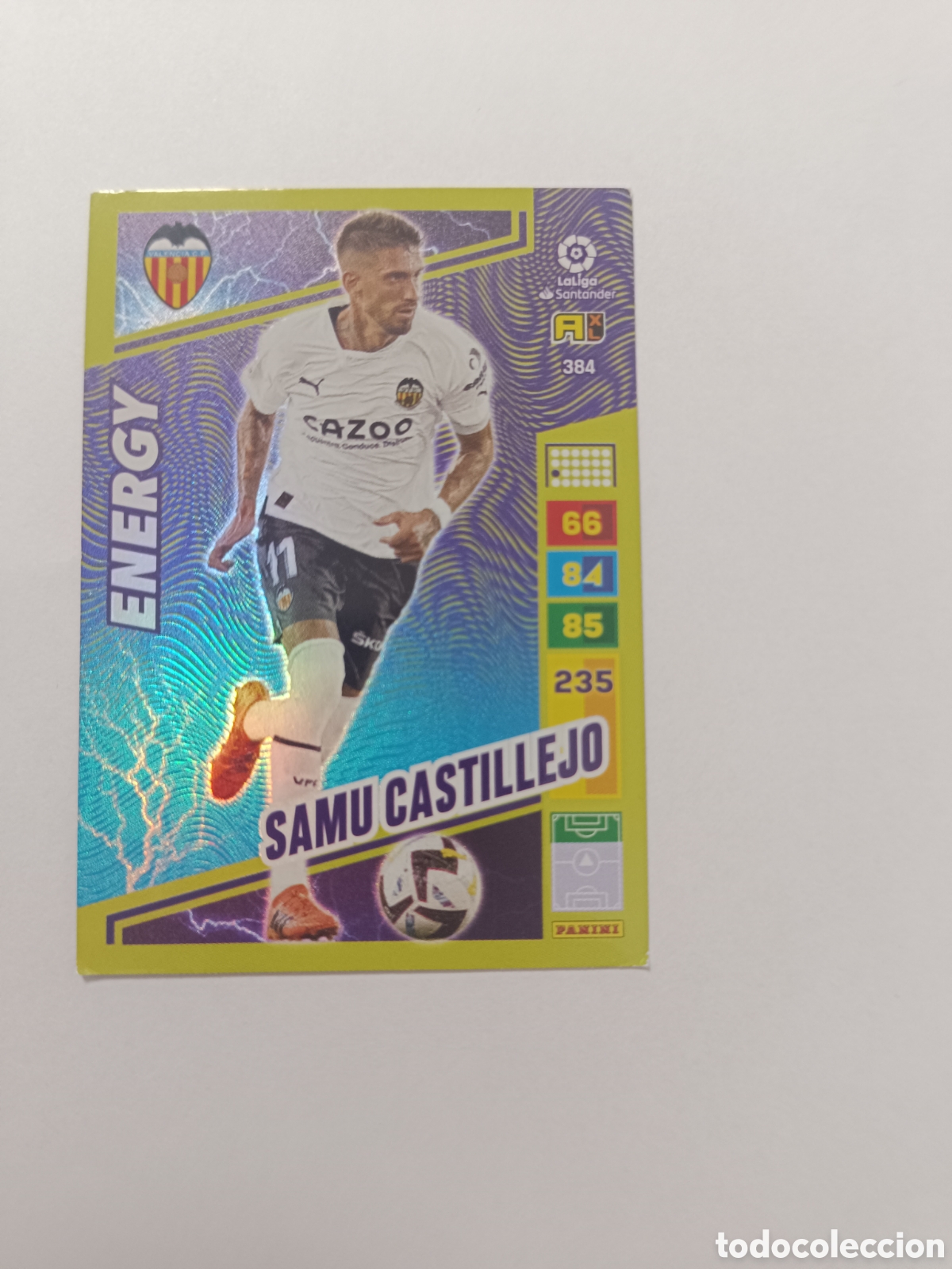 Football Stickers: Adrenalyn 22-23 energy Valencia Samu castillejo 384
