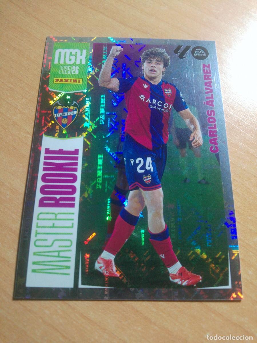 Figurine di Calcio: 407 CARLOS ALVAREZ MASTER ROOKIE DEL LEVANTE 25 26 MGK 2025 2026 MEGACRACKS NUEVO