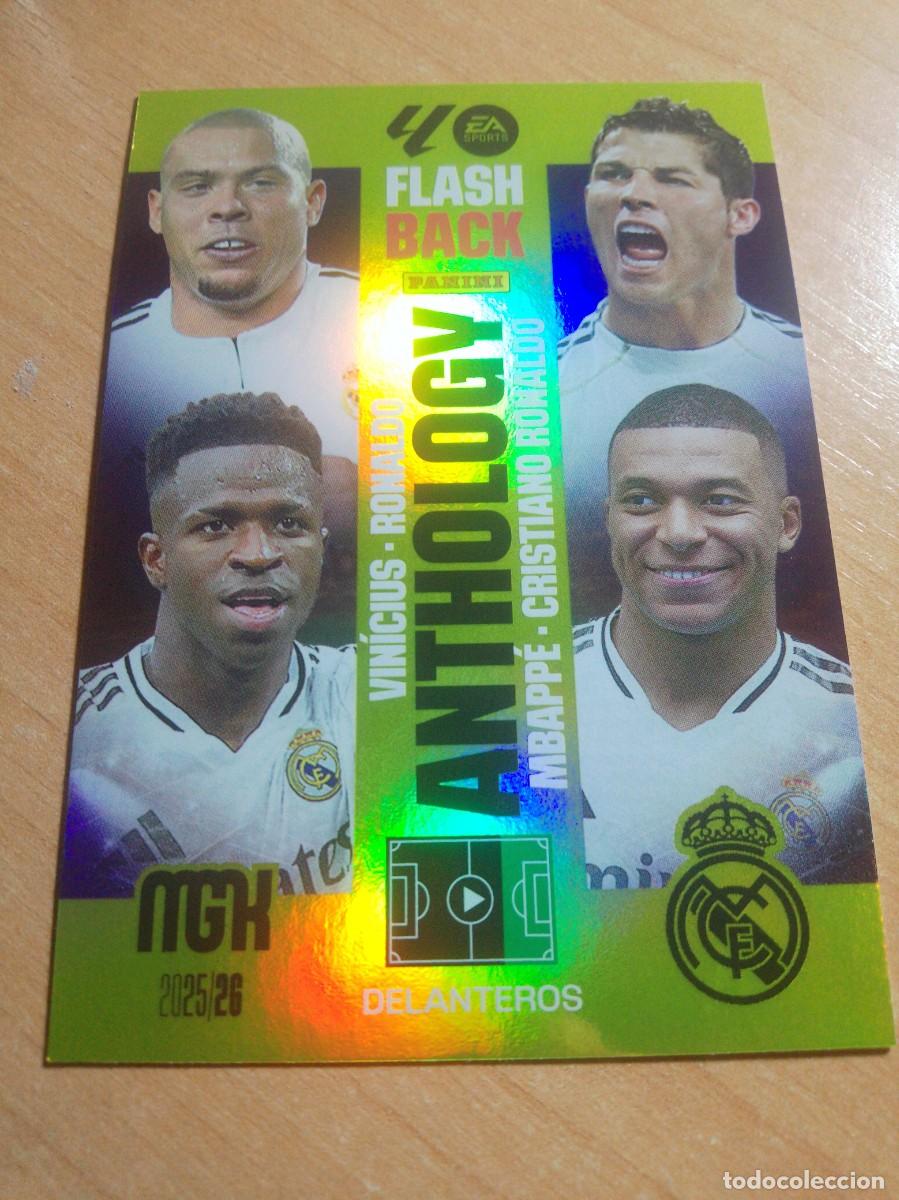 Cromos de f&uacute;tbol: 440 ANTOLOGY CRISTIANO,MBAPPE,RONALDO,VINICIUS REAL MADRID 25 26 MGK 2025 2026 MEGACRACKS NUEVO