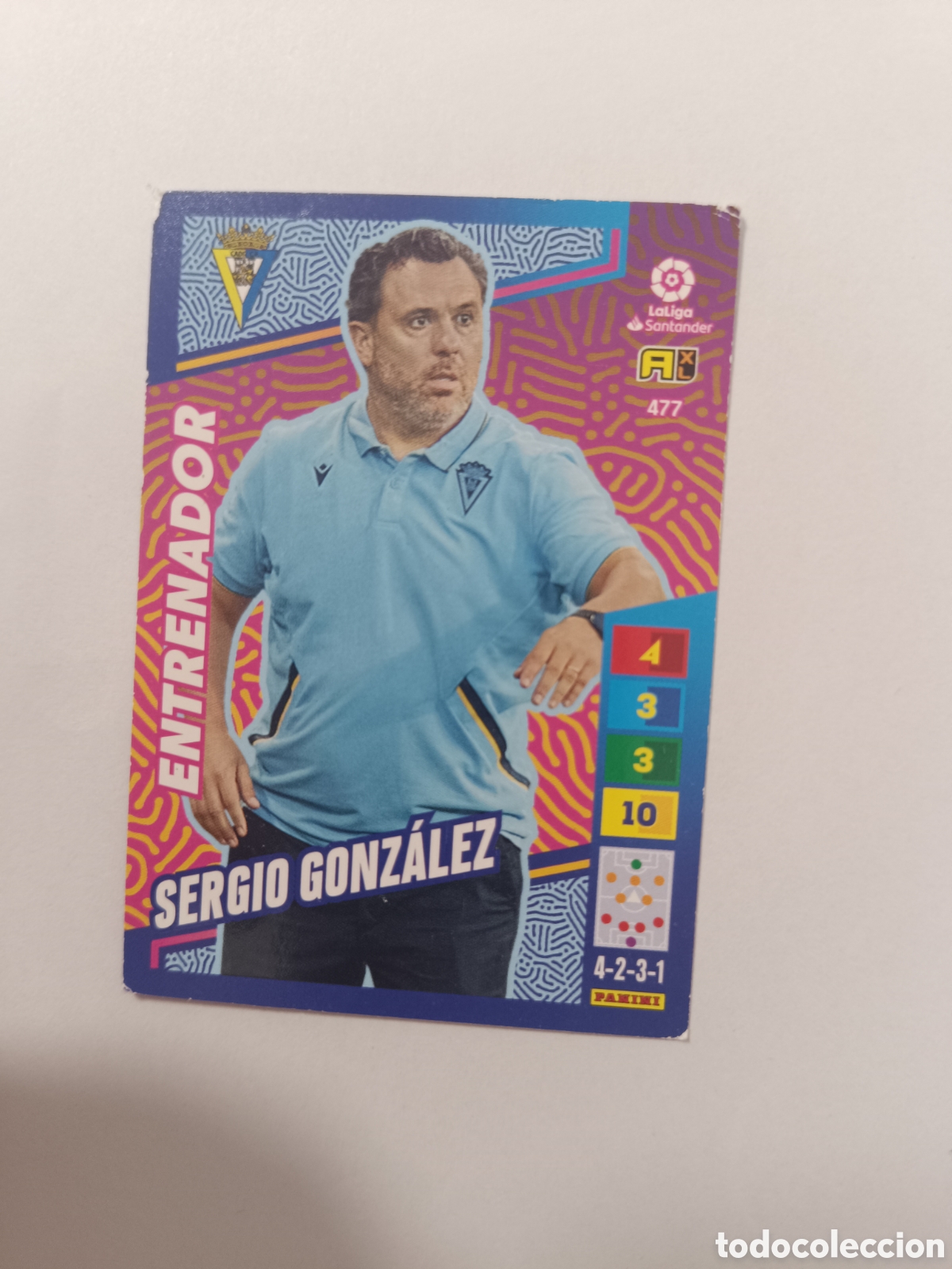 Cromos de f&uacute;tbol: Adrenalyn 22-23 entrenador Sergio Gonz&aacute;lez C&aacute;diz 477