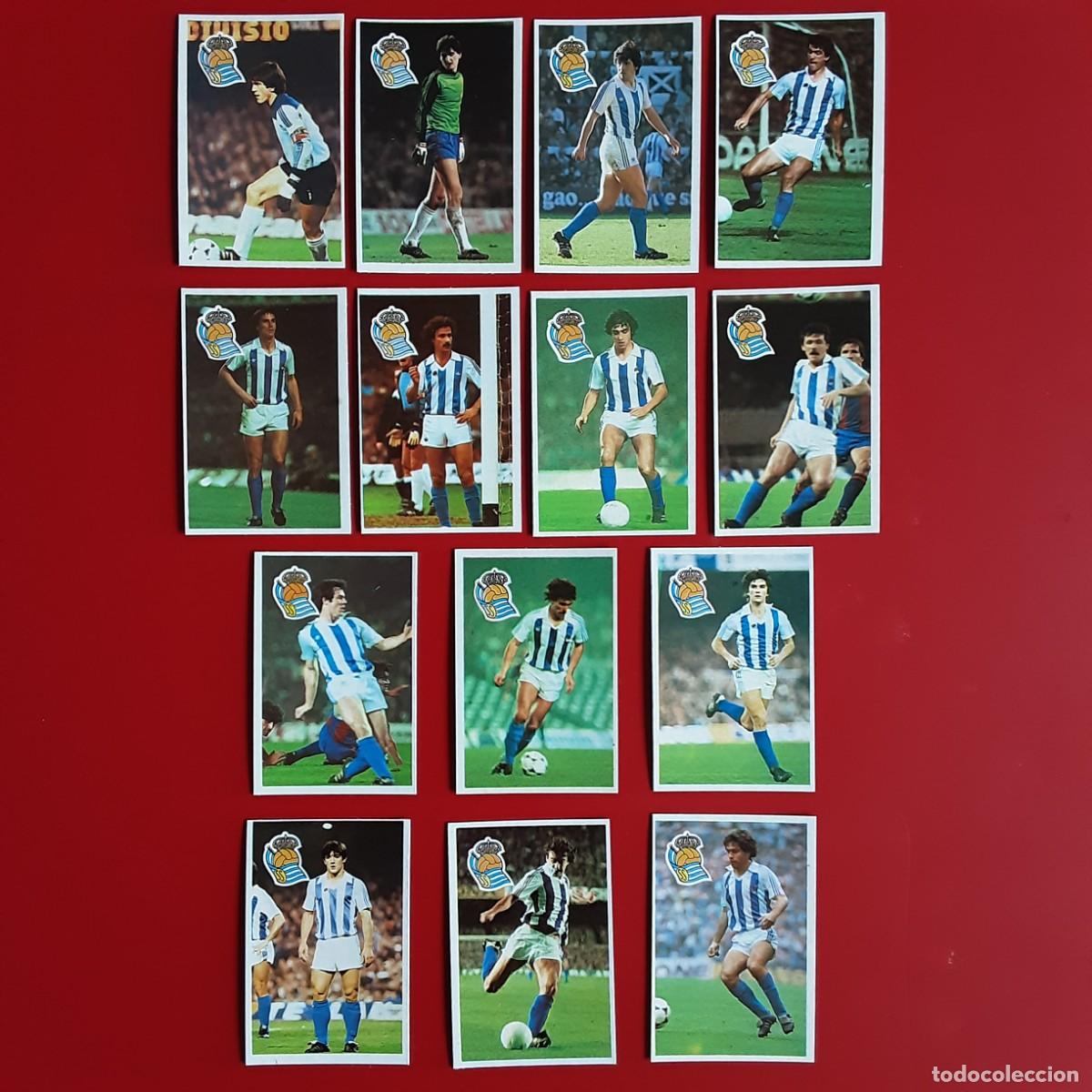 Cromos de f&uacute;tbol: MARADONA Y LIGA 1984 1985 84 85 CROMOESPORT EQUIPO COMPLETO REAL SOCIEDAD SIN PEGAR