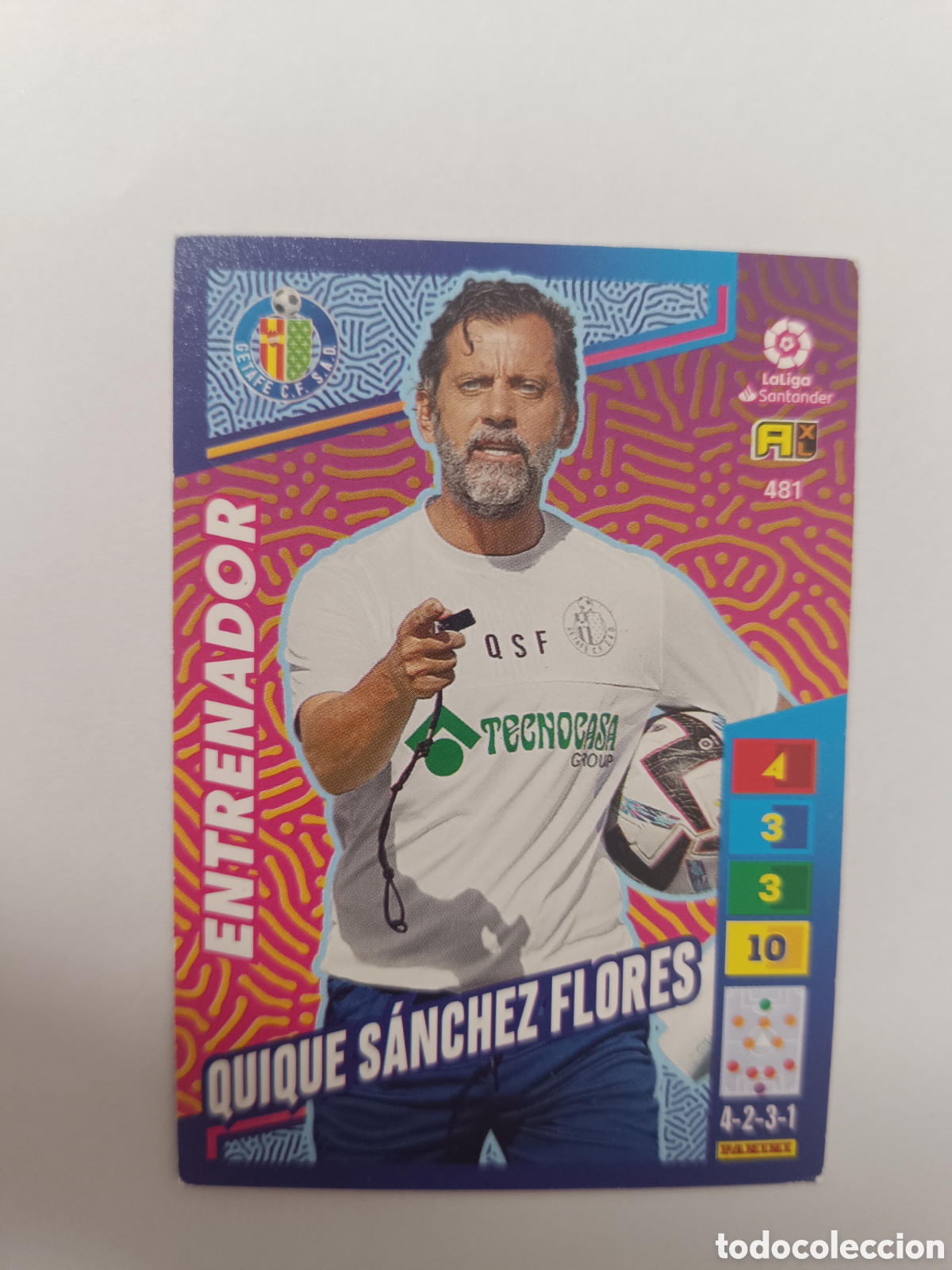 Cromos de f&uacute;tbol: Adrenalyn 22-23 entrenador Getafe quique S&aacute;nchez flores 481