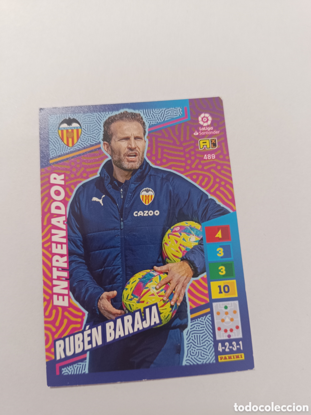 Cromos de f&uacute;tbol: Adrenalyn 22-23 entrenador 489 Rub&eacute;n baraja valencia