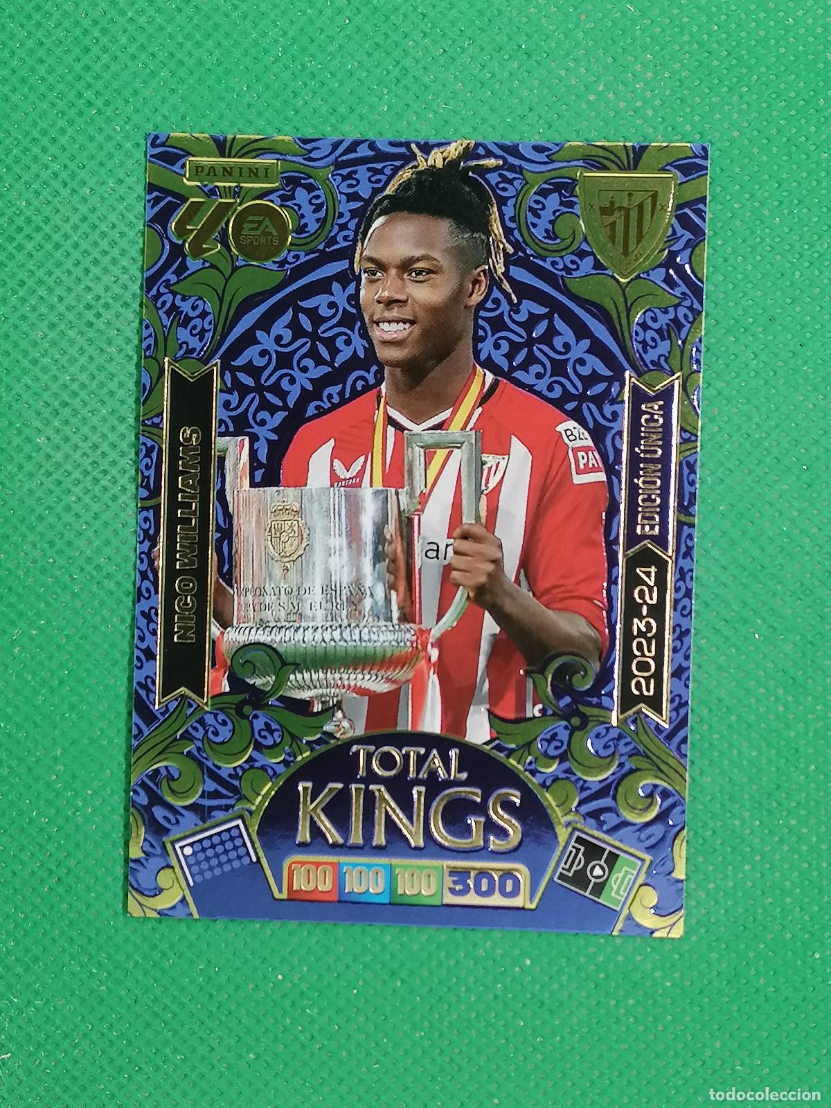 Cromos de f&uacute;tbol: 2023 - 24 NICO WILLIAMS BILBAO COPA DEL REY TOTAL KINGS ⚽ PANINI ADRENALYN 2025 2026 25 26 ⚽