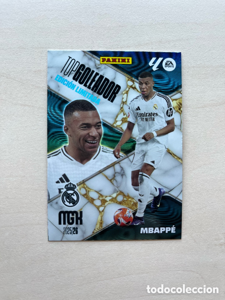 Cromos de f&uacute;tbol: Mbapp&eacute; Edici&oacute;n Limitada Megacracks 2025-26 - Real Madrid