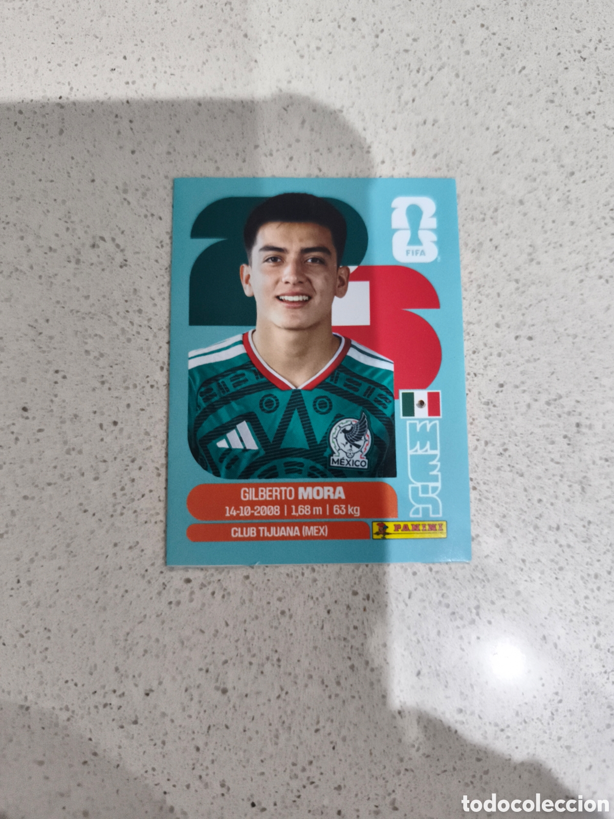 Fu&szlig;ball-Sticker: CROMO MORA MEXICO. SET ACTUALIZACI&Oacute;N MUNDIAL 2026. PANINI.