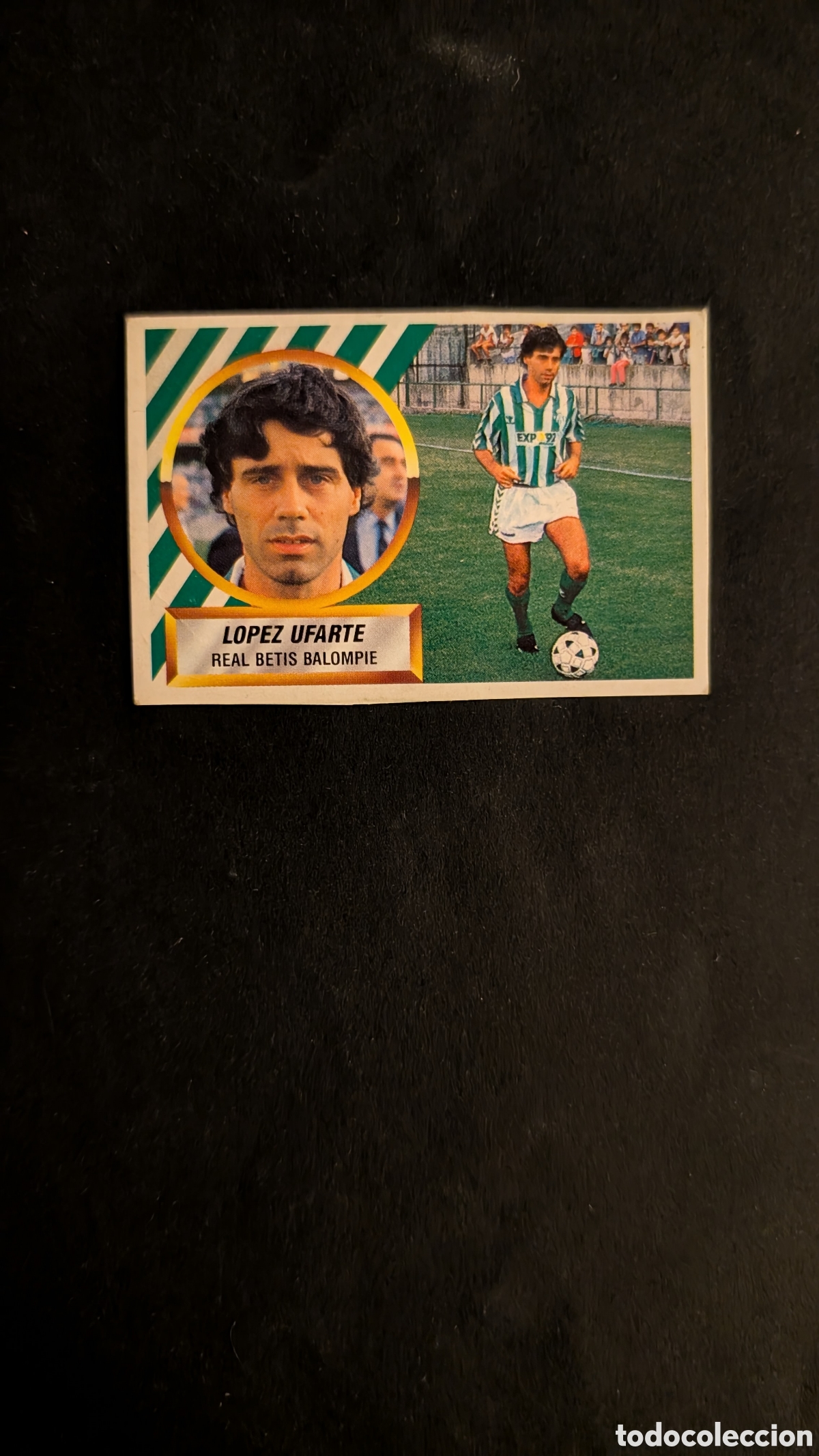 Cromos de f&uacute;tbol: LOPEZ UFARTE BETIS FICHAJE 25 LIGA ESTE 1988/89 88 89 RECORTADO RECUPERADO