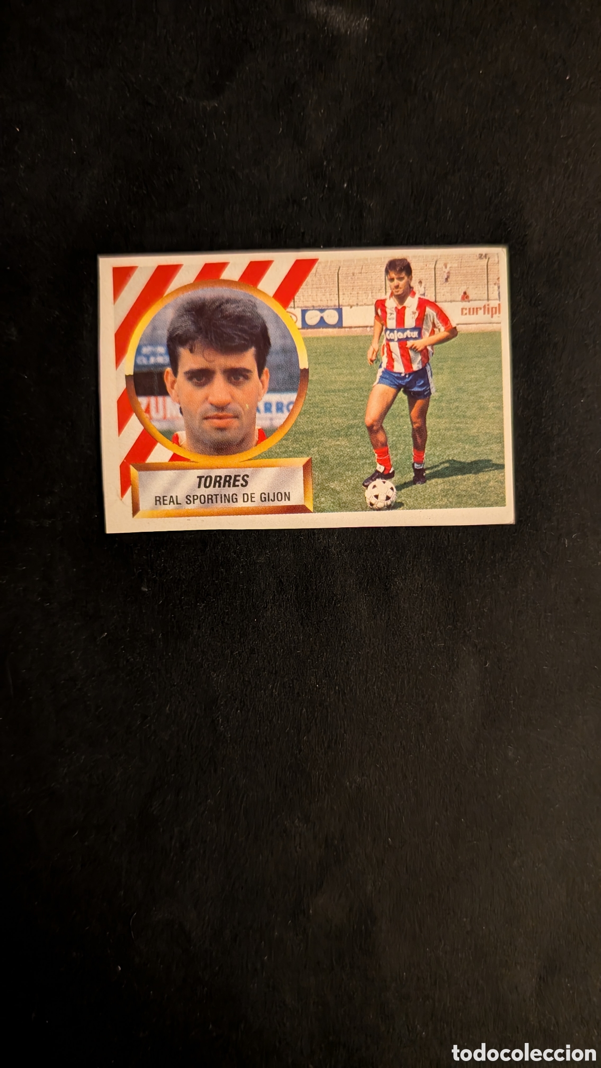 Cromos de f&uacute;tbol: TORRES SPORTING GIJON FICHAJE 27 LIGA ESTE 1988/89 88 89 RECORTADO RECUPERADO