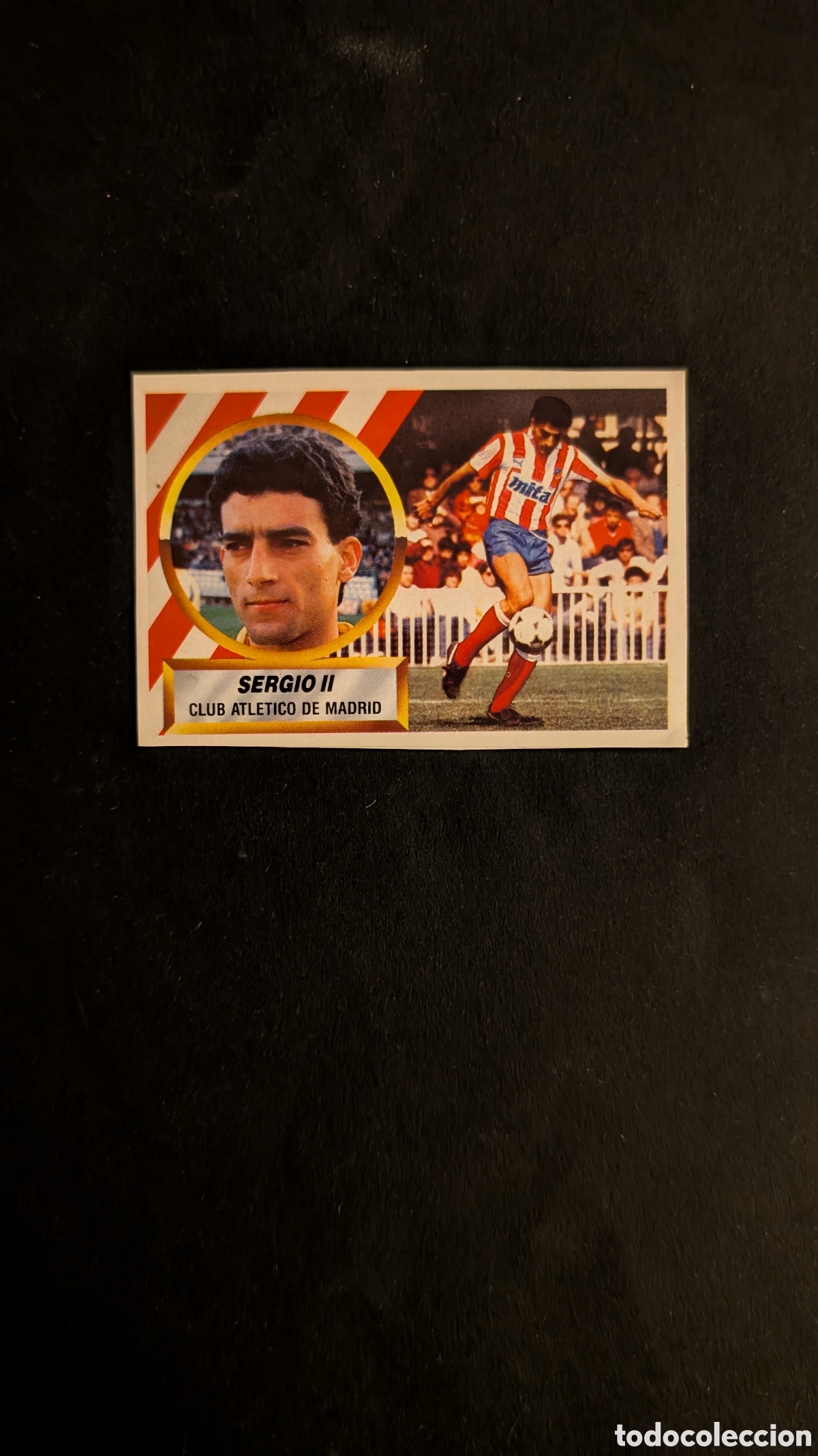 Football Stickers: SERGIO II ATLETICO MADRID FICHAJE 33 LIGA ESTE 1988/89 88 89 RECORTADO RECUPERADO