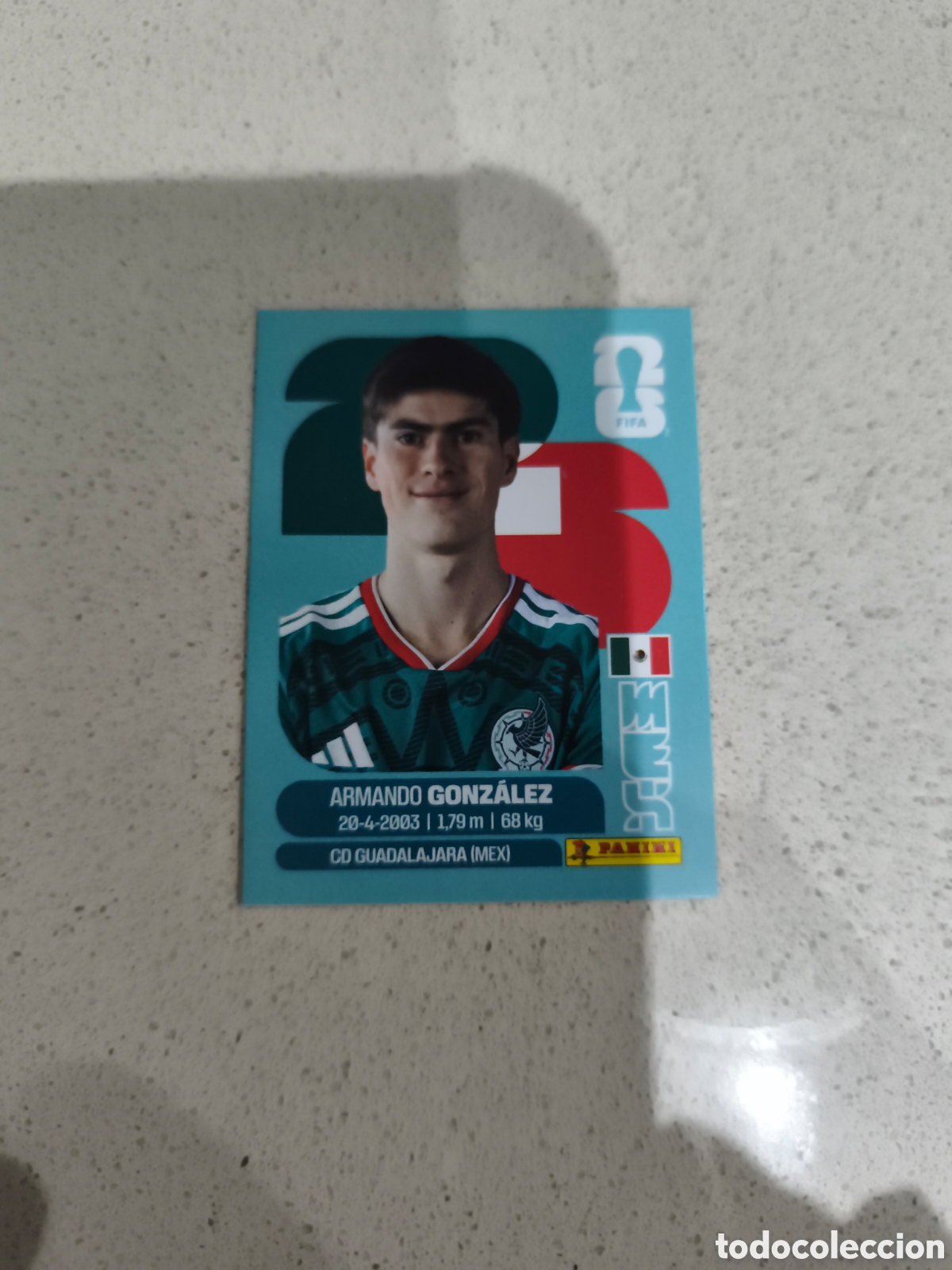 Cromos de f&uacute;tbol: CROMO GONZ&Aacute;LEZ MEXICO. SET ACTUALIZACI&Oacute;N MUNDIAL 2026. PANINI.