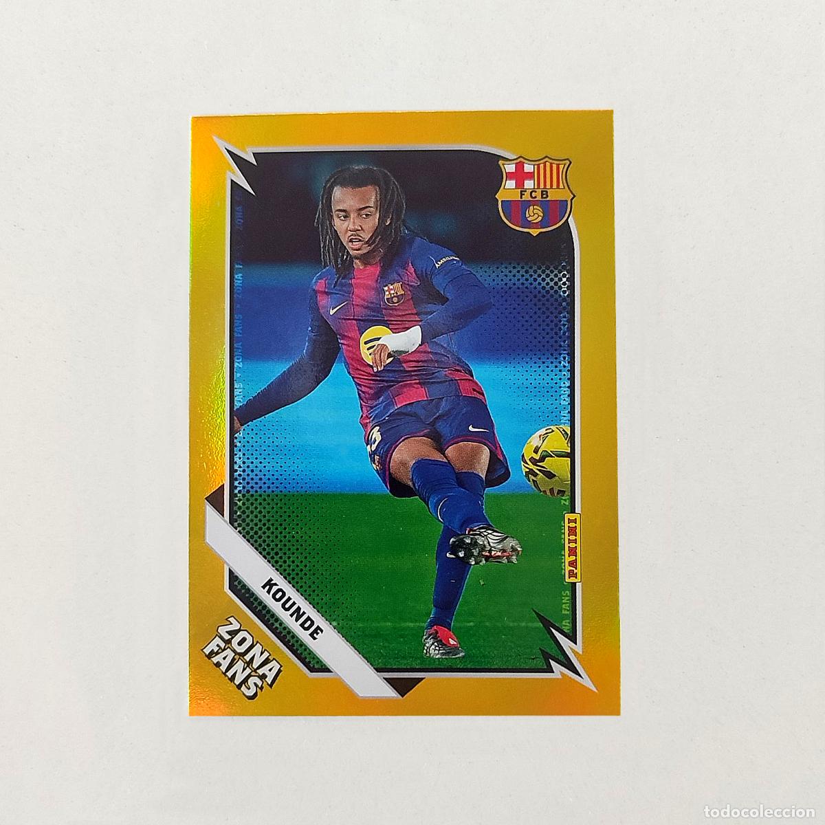 Cromos de f&uacute;tbol: Kounde Zona Fans Gold Panini Club FC Barcelona 2025/2026