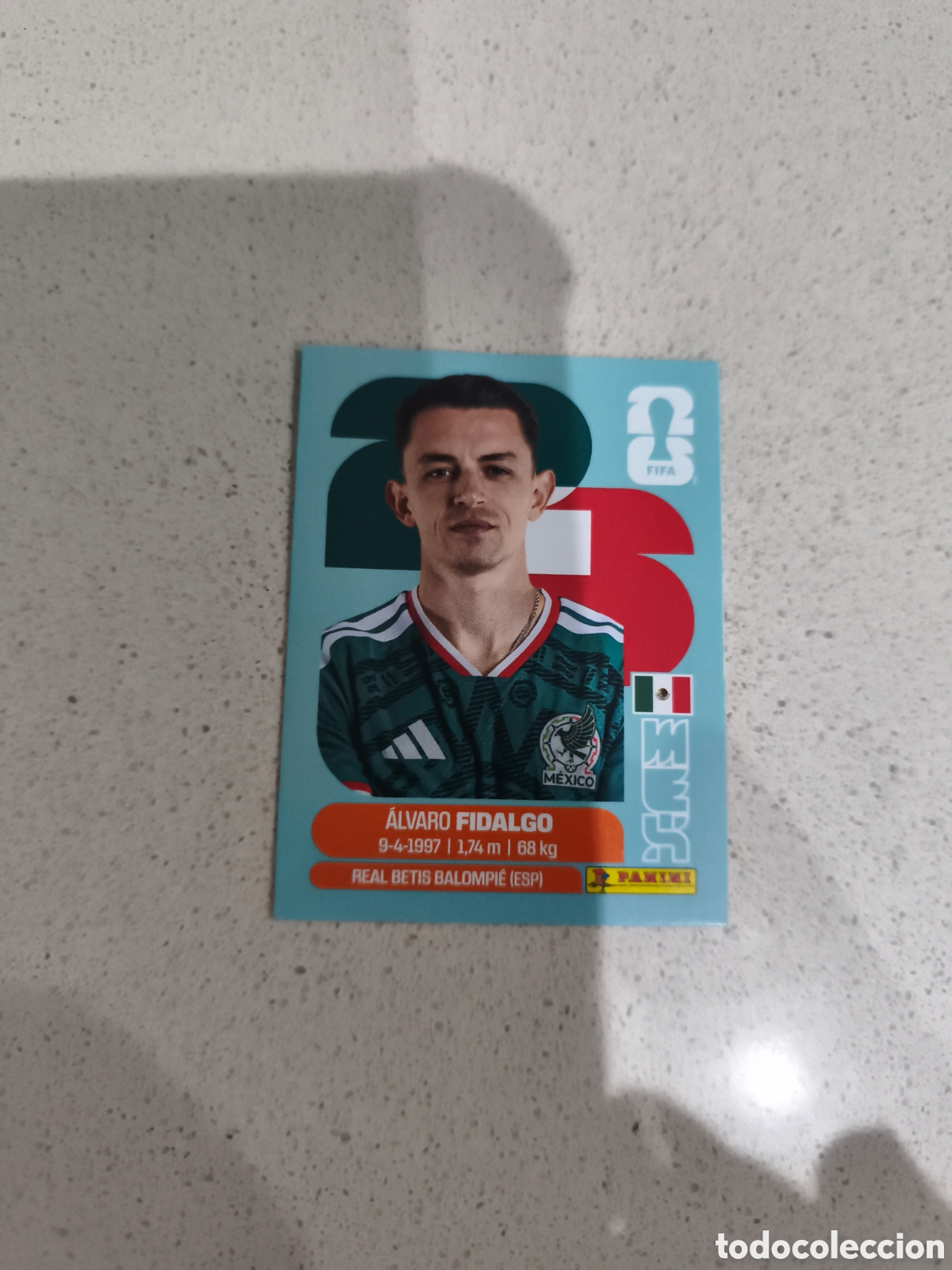 Cromos de f&uacute;tbol: CROMO FIDALGO MEXICO. SET ACTUALIZACI&Oacute;N MUNDIAL 2026. PANINI.