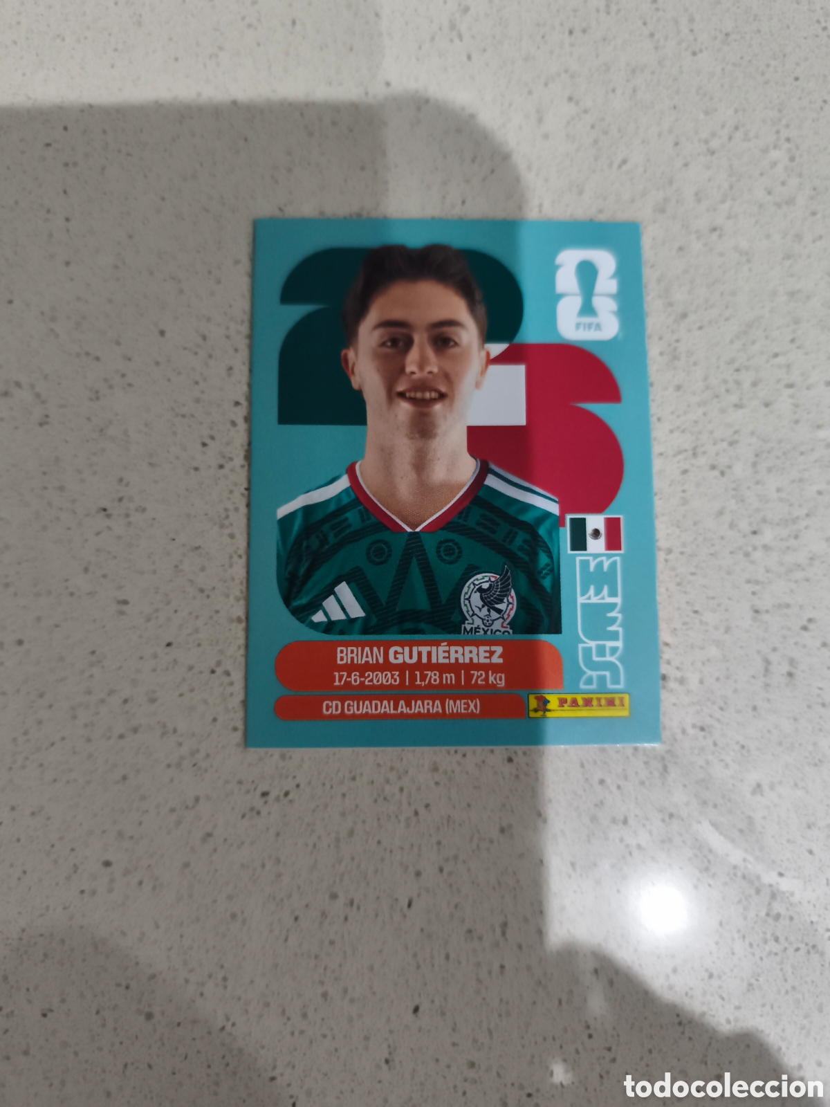 Cartes &agrave; collectionner de Football: CROMO GUTI&Eacute;RREZ MEXICO. SET ACTUALIZACI&Oacute;N MUNDIAL 2026. PANINI.