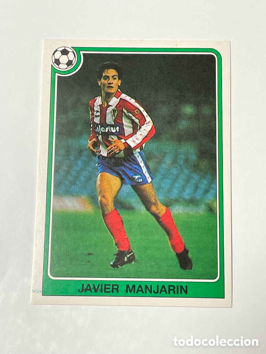 Fu&szlig;ball-Sticker: Javier Manjarin Sporting de Gij&oacute;n Panini 92/93 #155