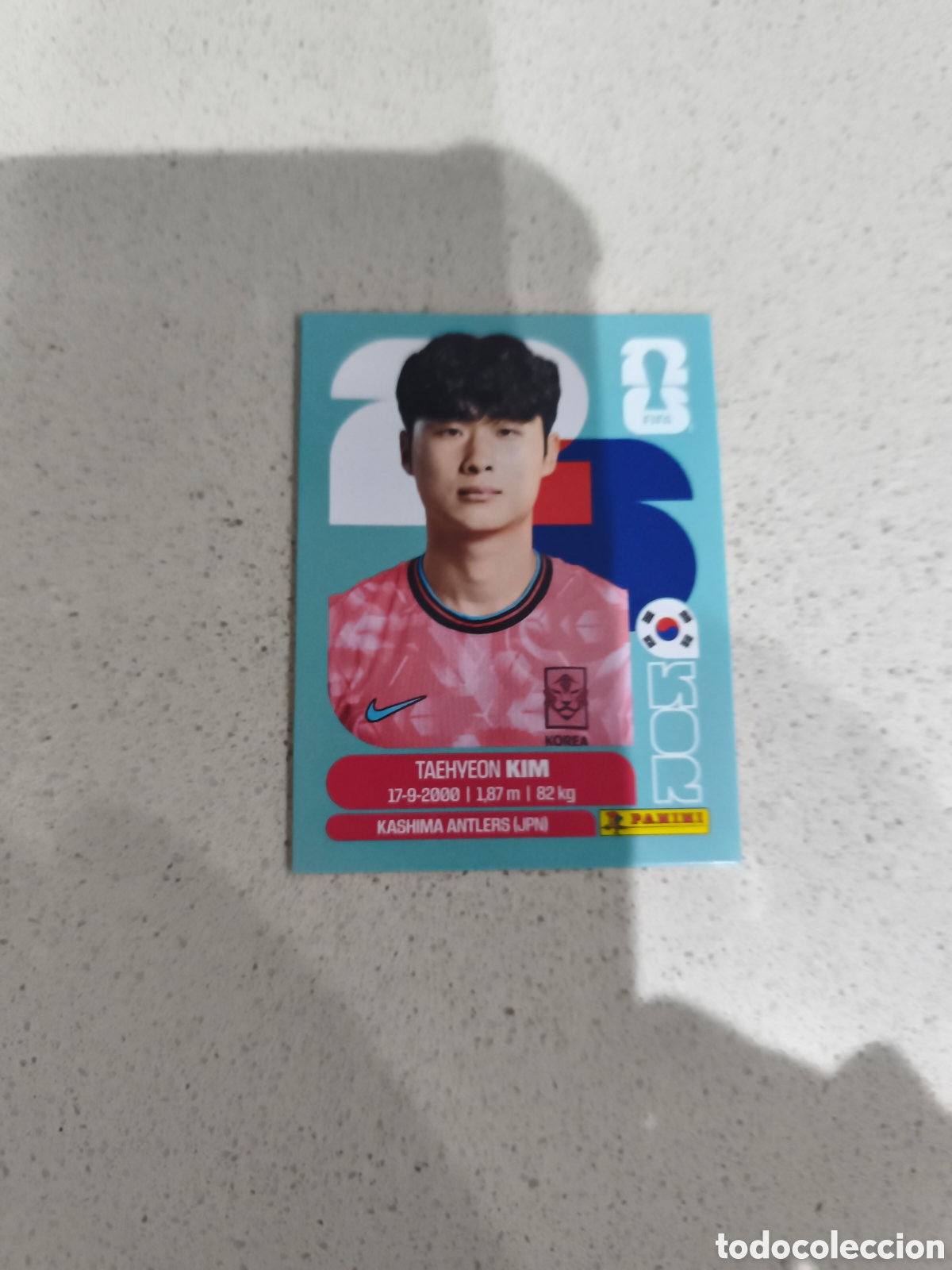 Football Stickers: CROMO T. KIM COREA. SET ACTUALIZACI&Oacute;N MUNDIAL 2026. PANINI.