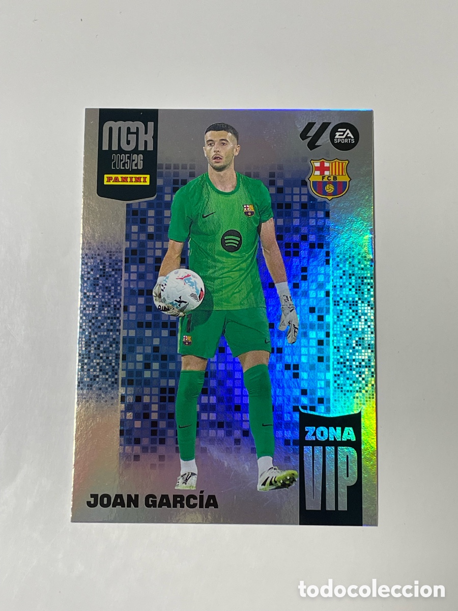 Football Stickers: Joan Garc&iacute;a F. C. Barcelona Panini Megacracks 2025/26 Zona VIP #512
