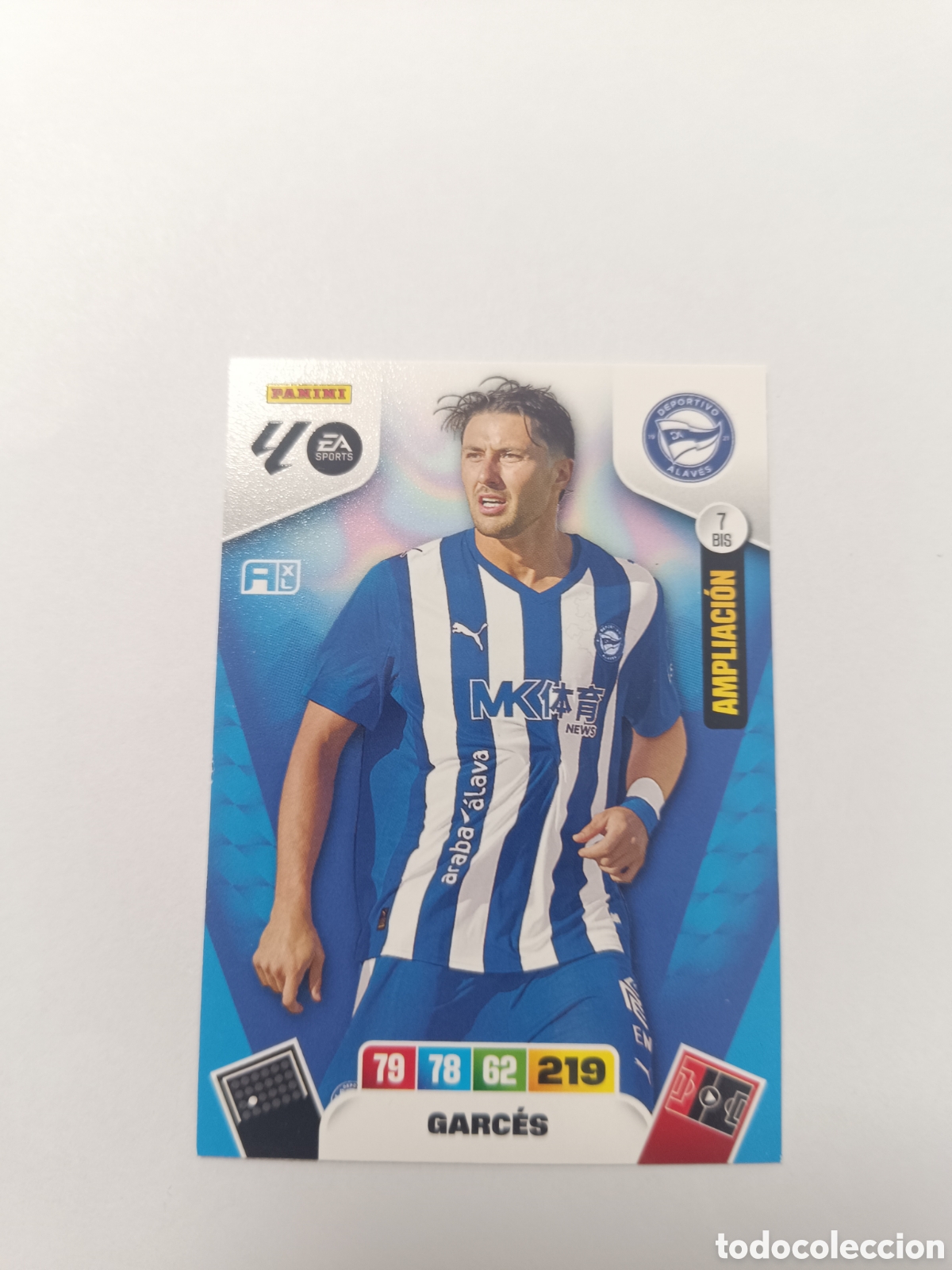 Cromos de f&uacute;tbol: Adrenalyn 25-26 alav&eacute;s Garc&eacute;s 7 bis