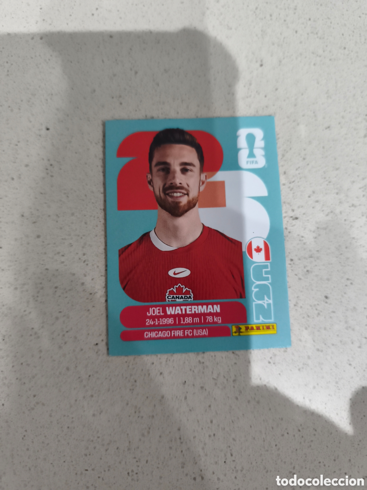 Cromos de f&uacute;tbol: CROMO WATERMAN CANADA. SET ACTUALIZACI&Oacute;N MUNDIAL 2026. PANINI.