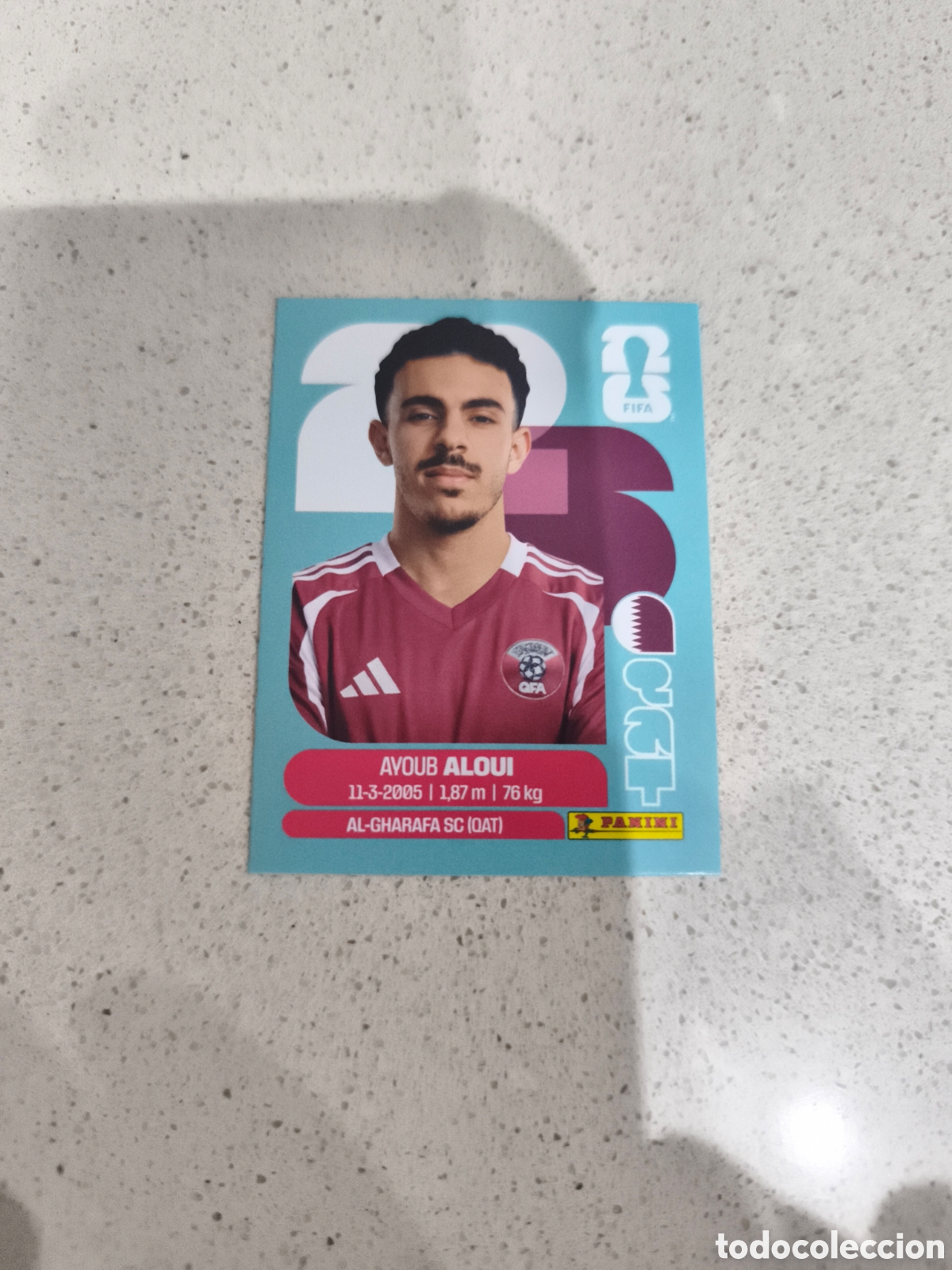 Cromos de f&uacute;tbol: CROMO ALOUI QATAR. SET ACTUALIZACI&Oacute;N MUNDIAL 2026. PANINI.