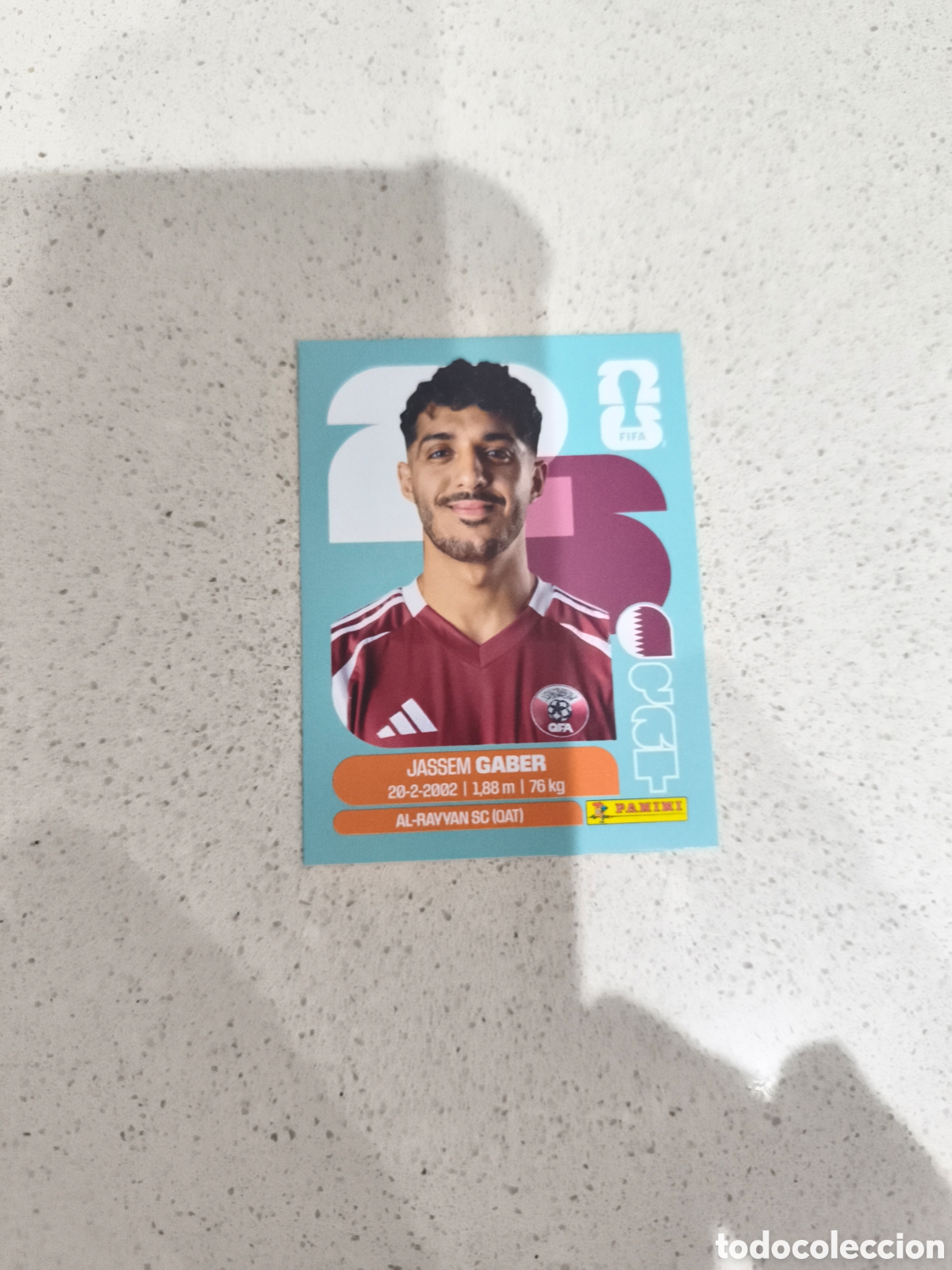 Cromos de f&uacute;tbol: CROMO GABER QATAR. SET ACTUALIZACI&Oacute;N MUNDIAL 2026. PANINI.