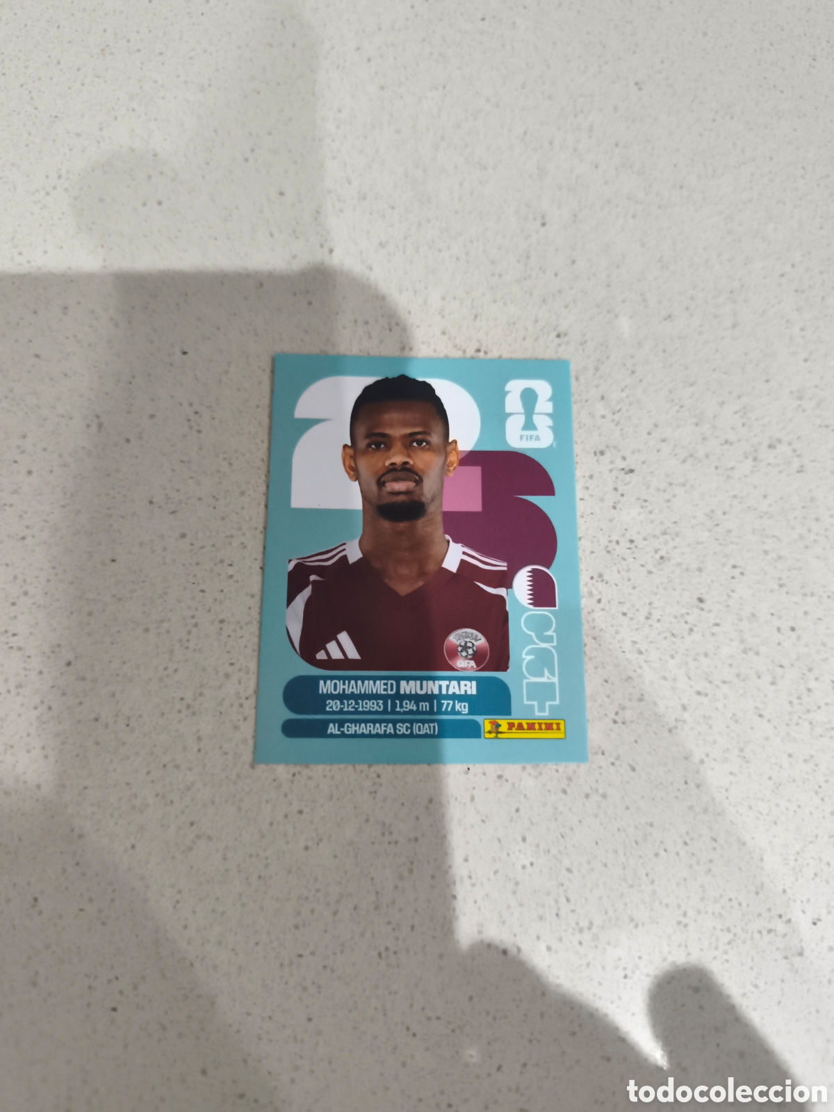 Fu&szlig;ball-Sticker: CROMO MUNTARI QATAR. SET ACTUALIZACI&Oacute;N MUNDIAL 2026. PANINI.