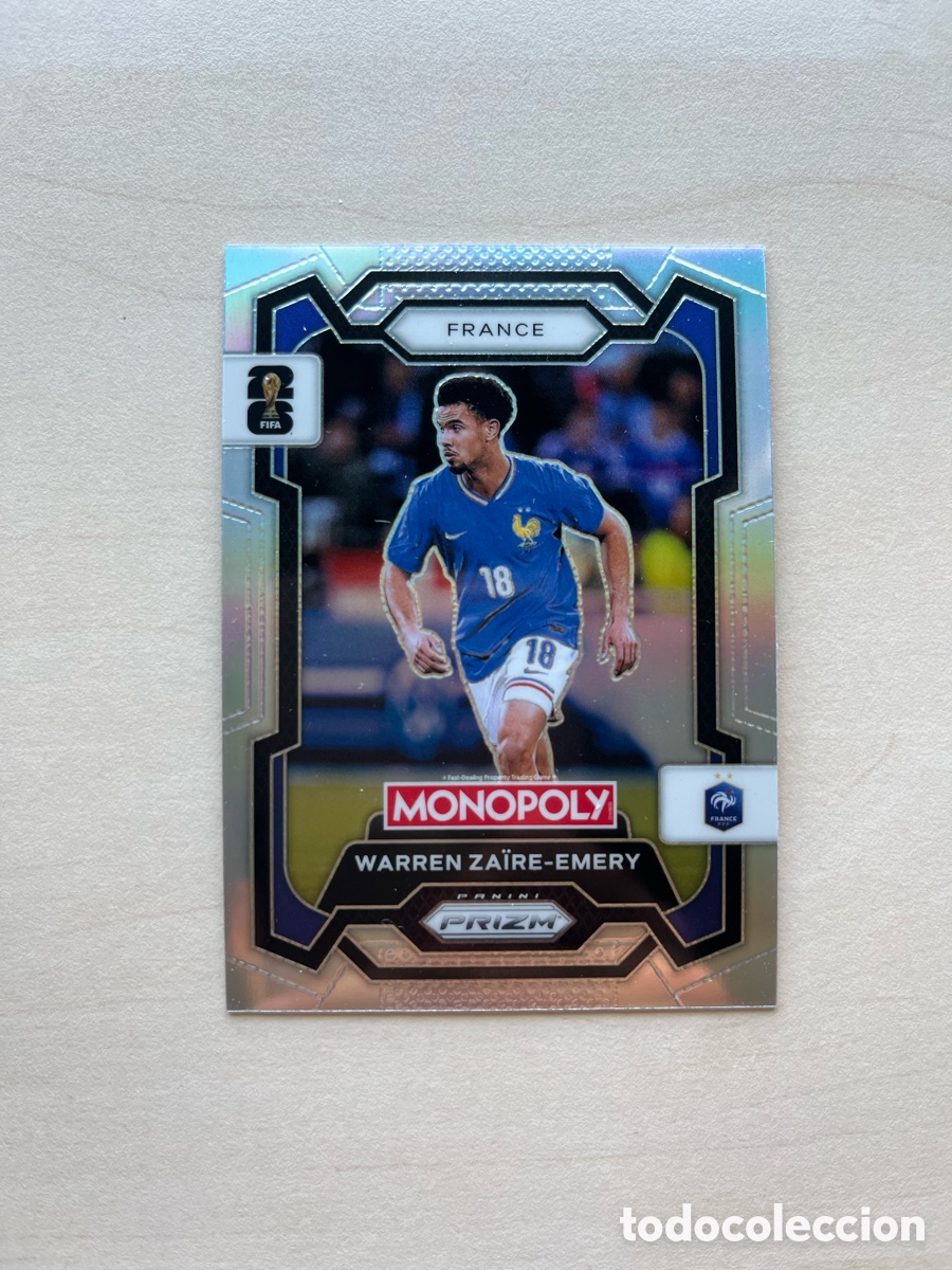 Cromos de f&uacute;tbol: Za&iuml;re-Emery Refractor Prizm Monopoly Mundial 2026 - Francia