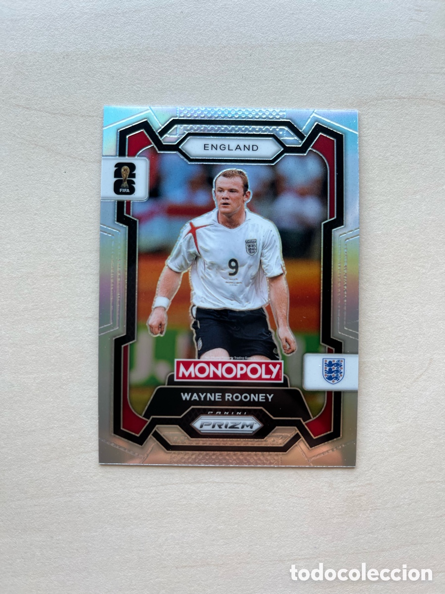 Cromos de f&uacute;tbol: Rooney Refractor Prizm Monopoly Mundial 2026 - Inglaterra